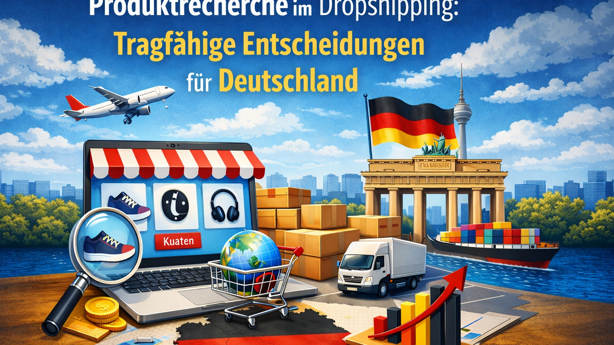 Produktrecherche im Dropshipping: Tragfähige Entscheidungen für Deutschland
