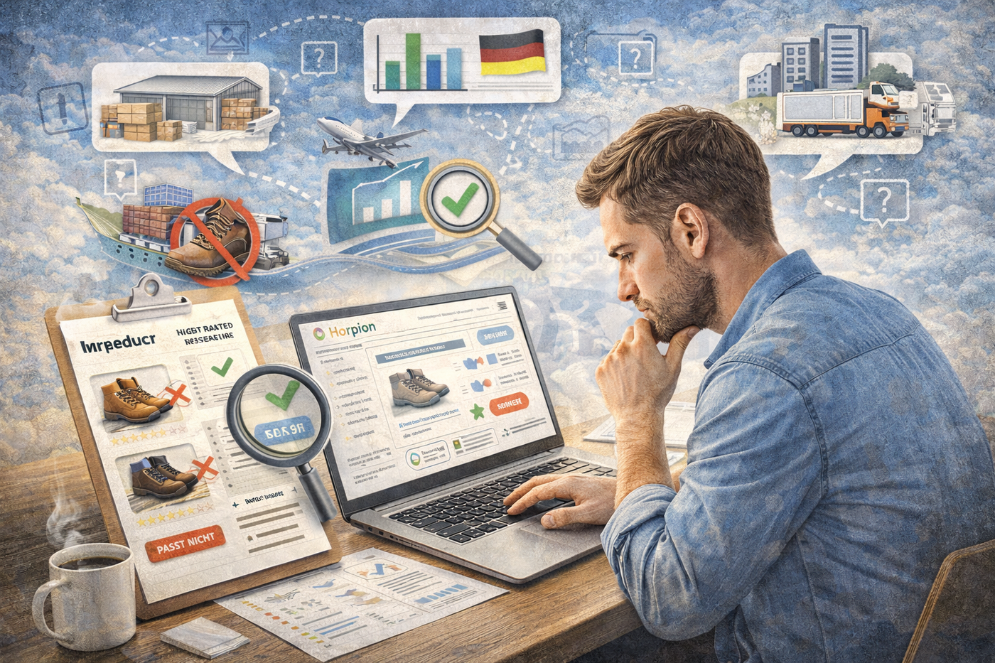 Produkt- und Marktrecherche als Grundlage für realistische Kundenerwartungen.