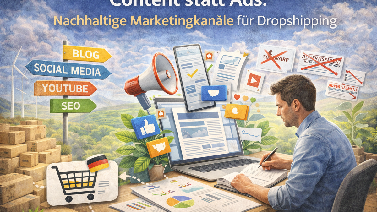 Content statt Ads: Nachhaltige Marketingkanäle für Dropshipping