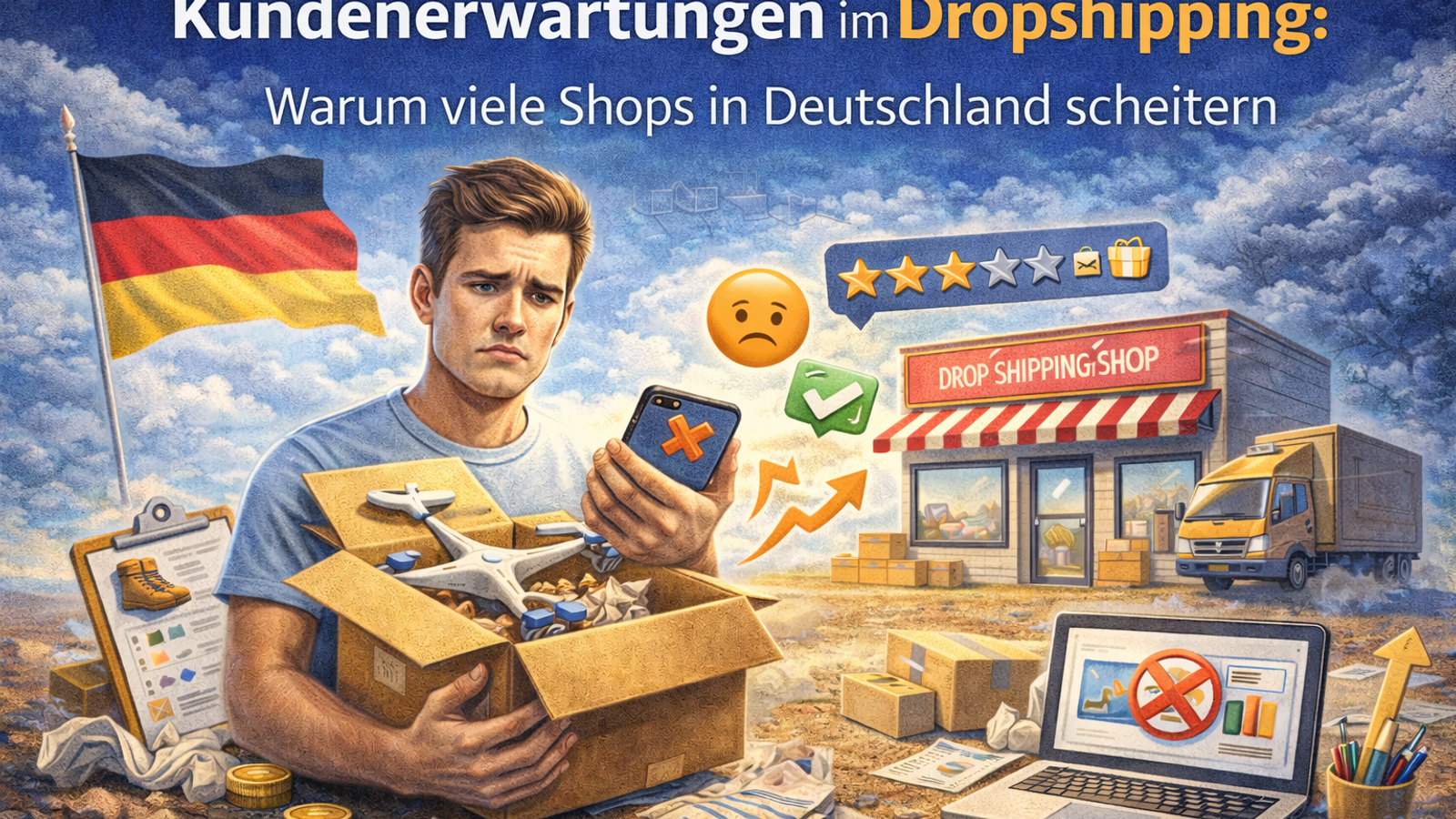 Kundenerwartungen im Dropshipping: Warum viele Shops in Deutschland scheitern
