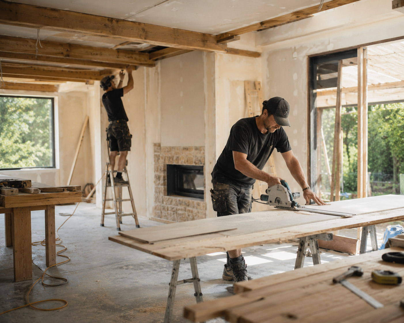The Archer Construction team on site