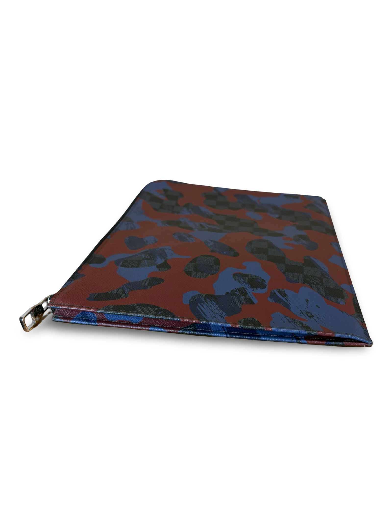 Louis Vuitton Damier Cobalt Camouflage Pochette Jour GM Clutch Bag — image 6