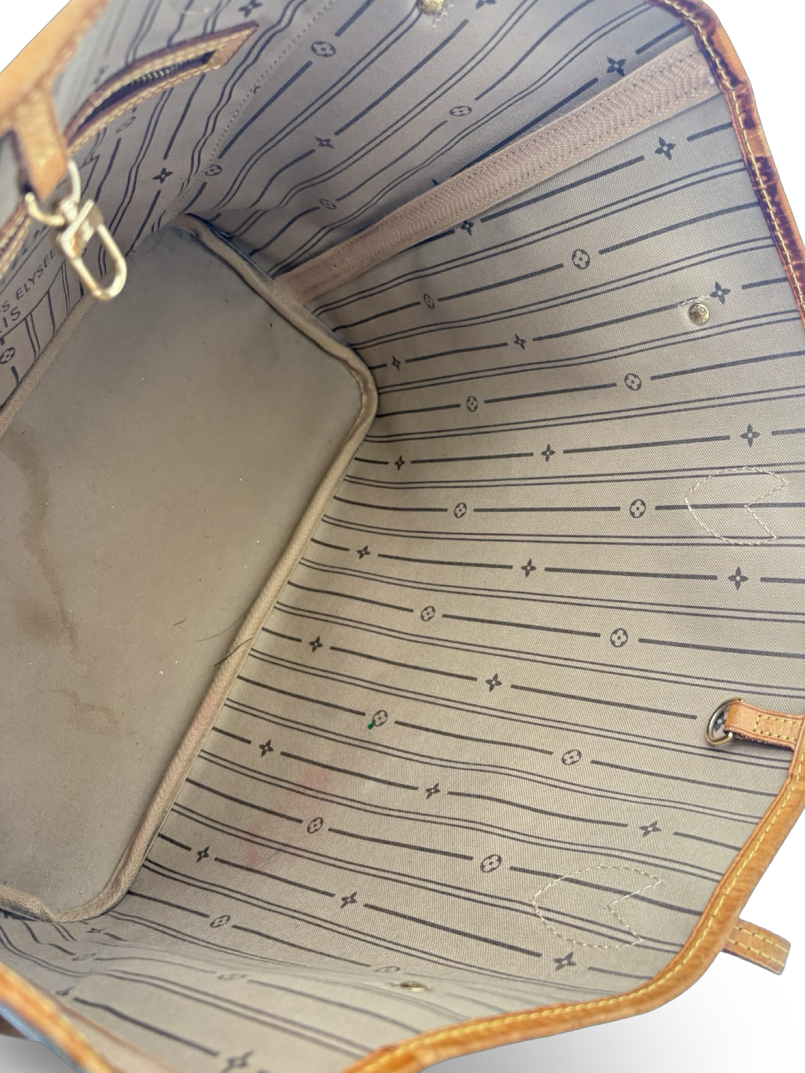 Louis Vuitton Neverfull MM Brown Monogram Canvas Tote Handbag — image 17