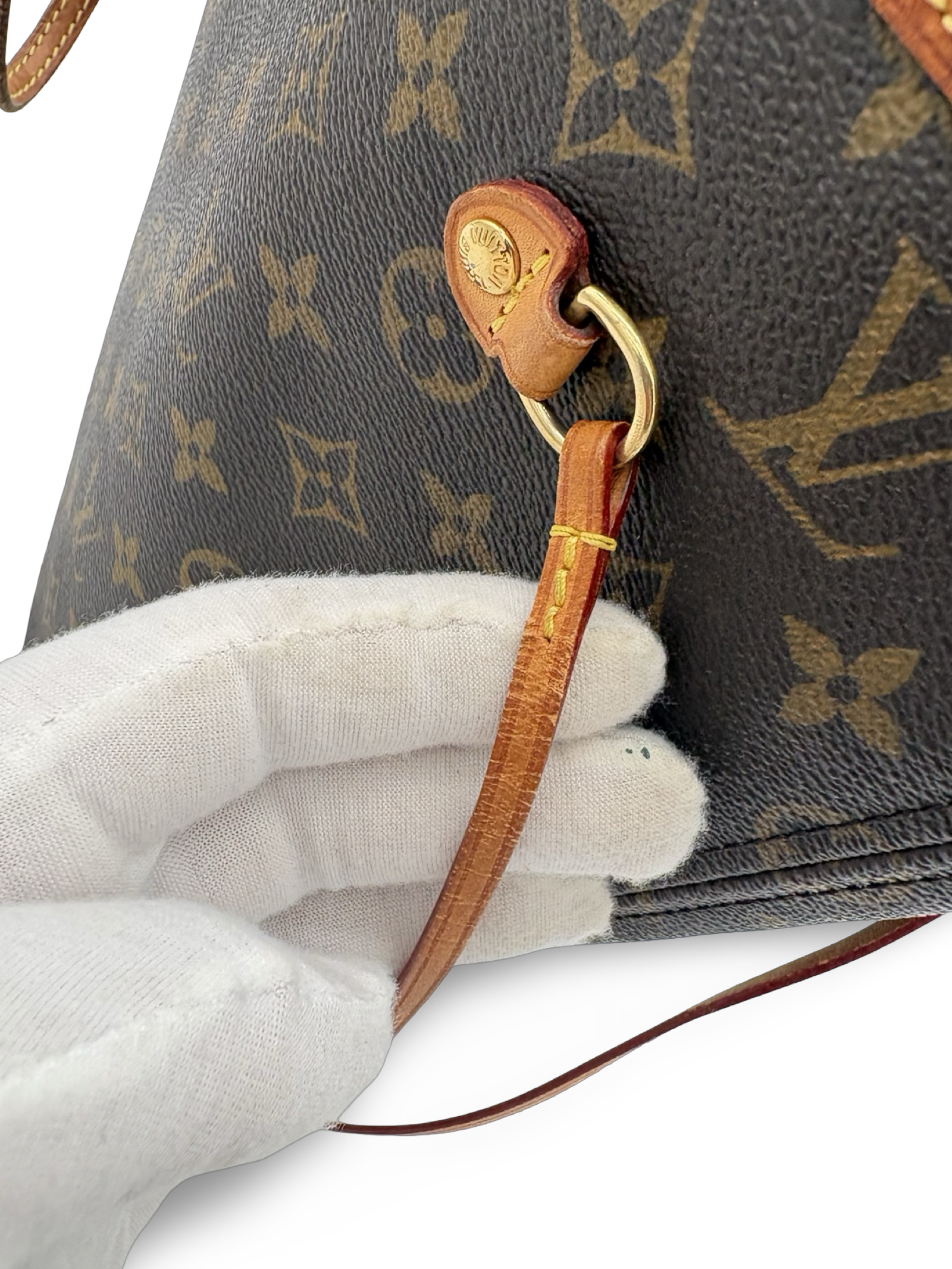 Louis Vuitton Neverfull MM Brown Monogram Canvas Tote Handbag — image 12