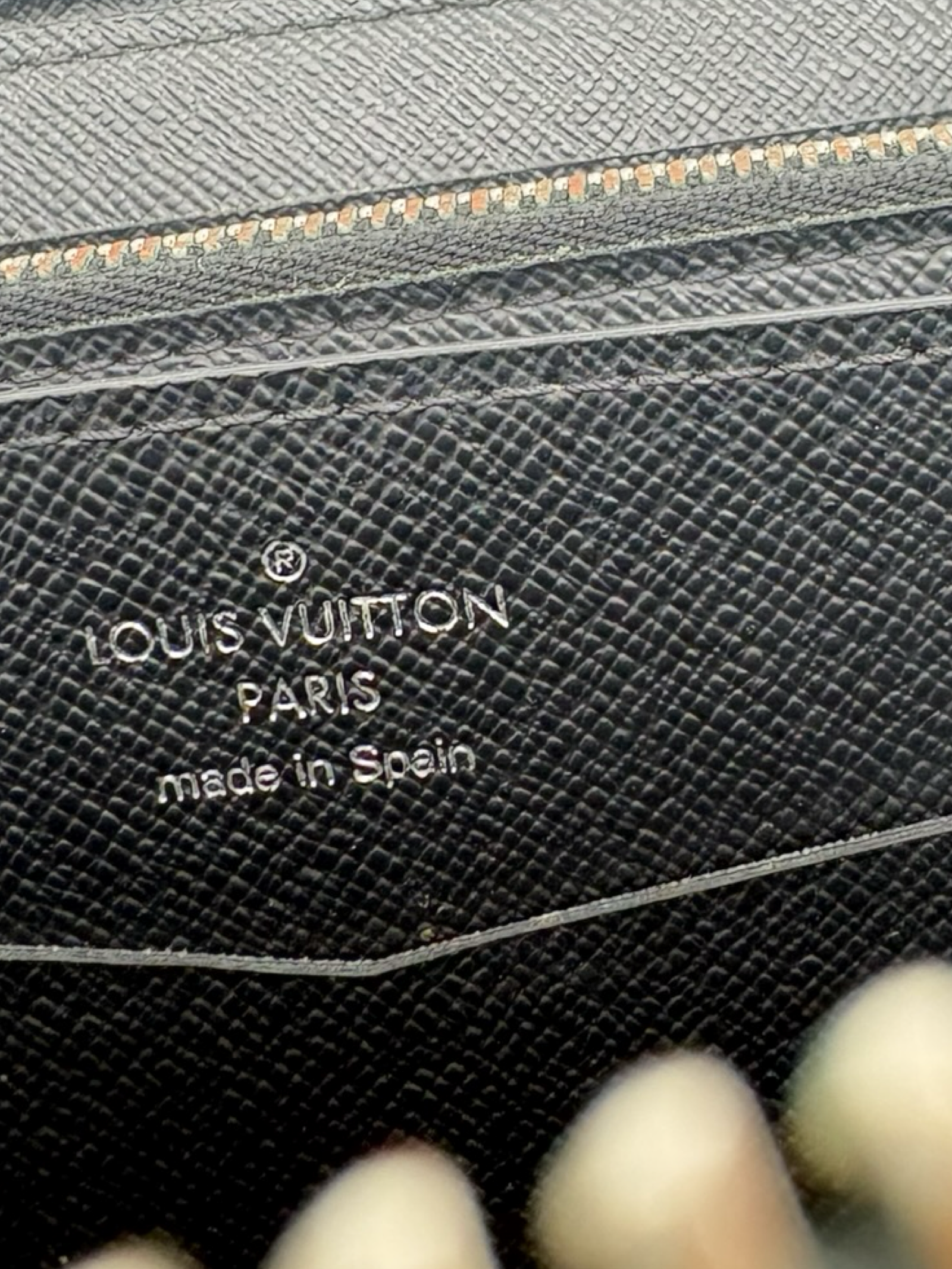 Louis Vuitton Black Damier Monogram Canvas Zippy Wallet XL — image 16