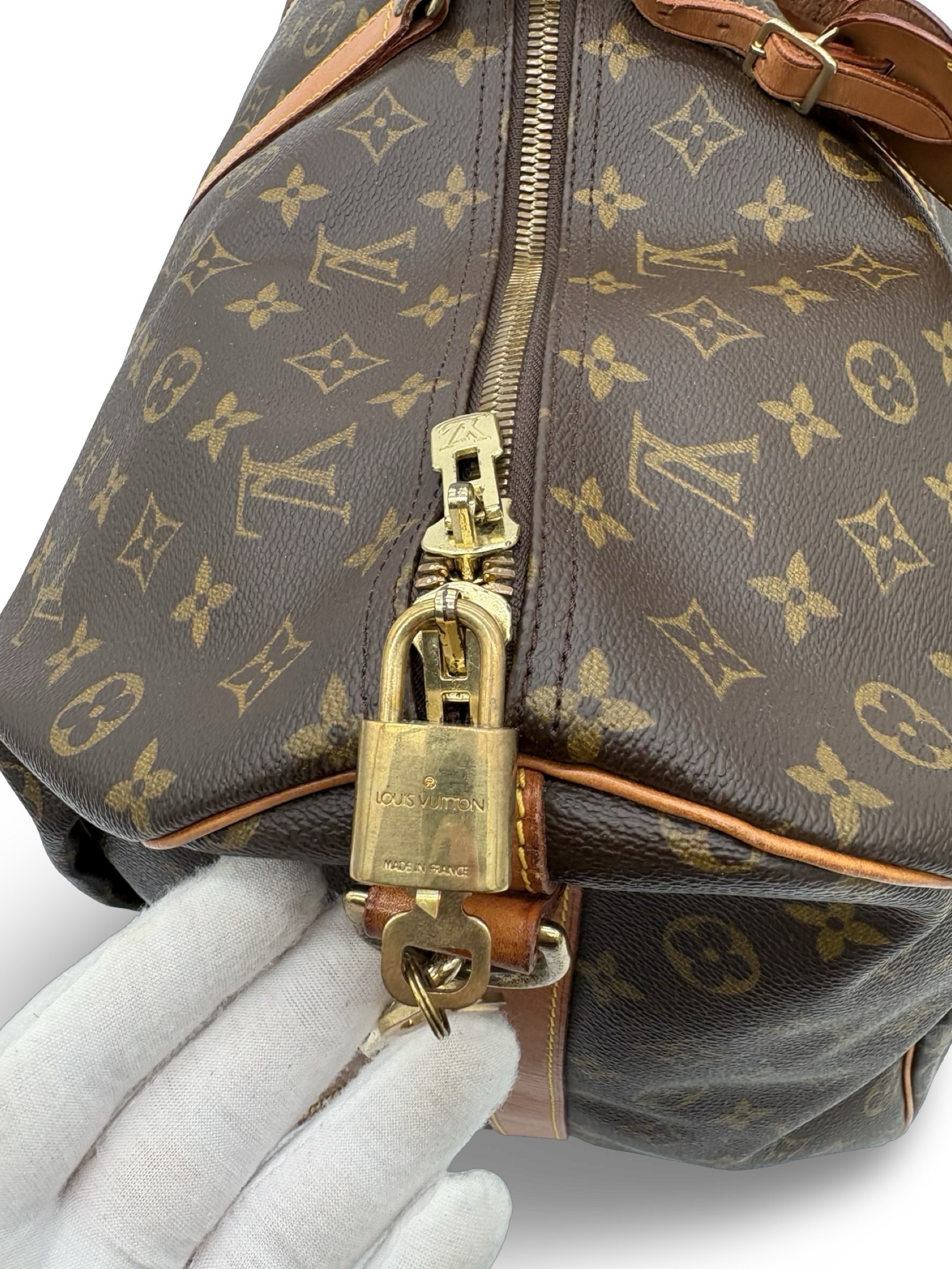Louis Vuitton Keepall 60 Bandouliere Brown Monogram Canvas Travel Duffel Bag — image 14