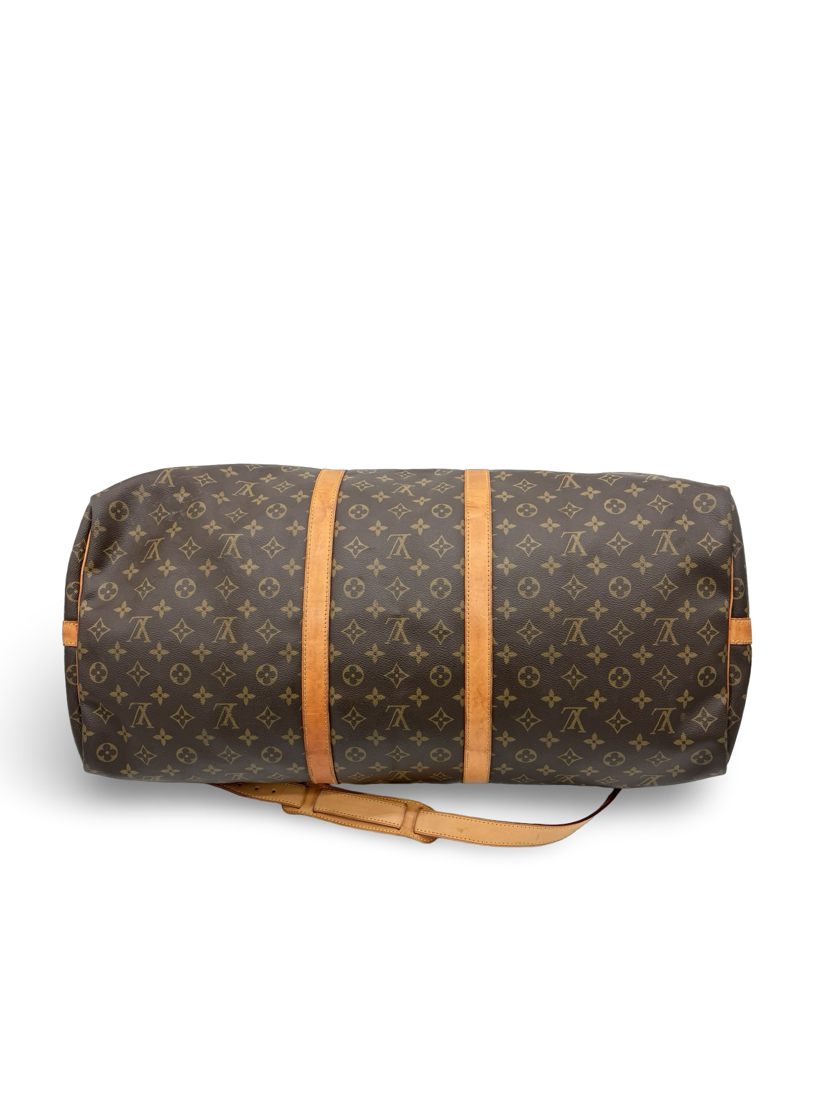 Louis Vuitton Keepall 60 Bandouliere Brown Monogram Canvas Travel Duffel Bag — image 10