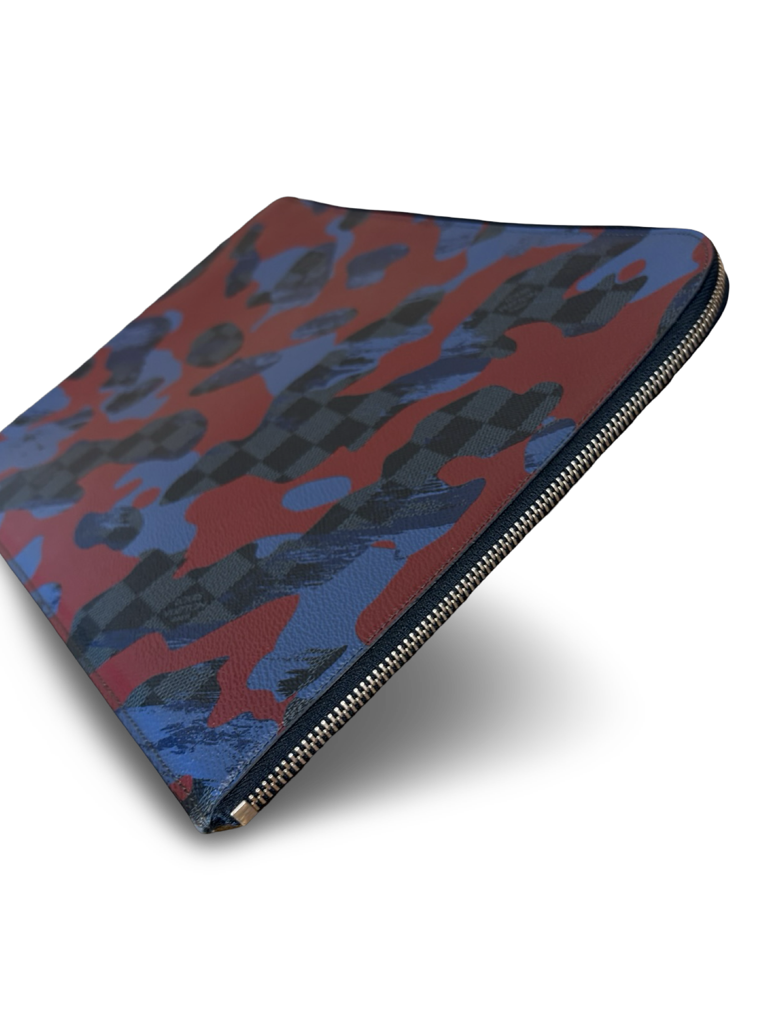 Louis Vuitton Damier Cobalt Camouflage Pochette Jour GM Clutch Bag — image 9