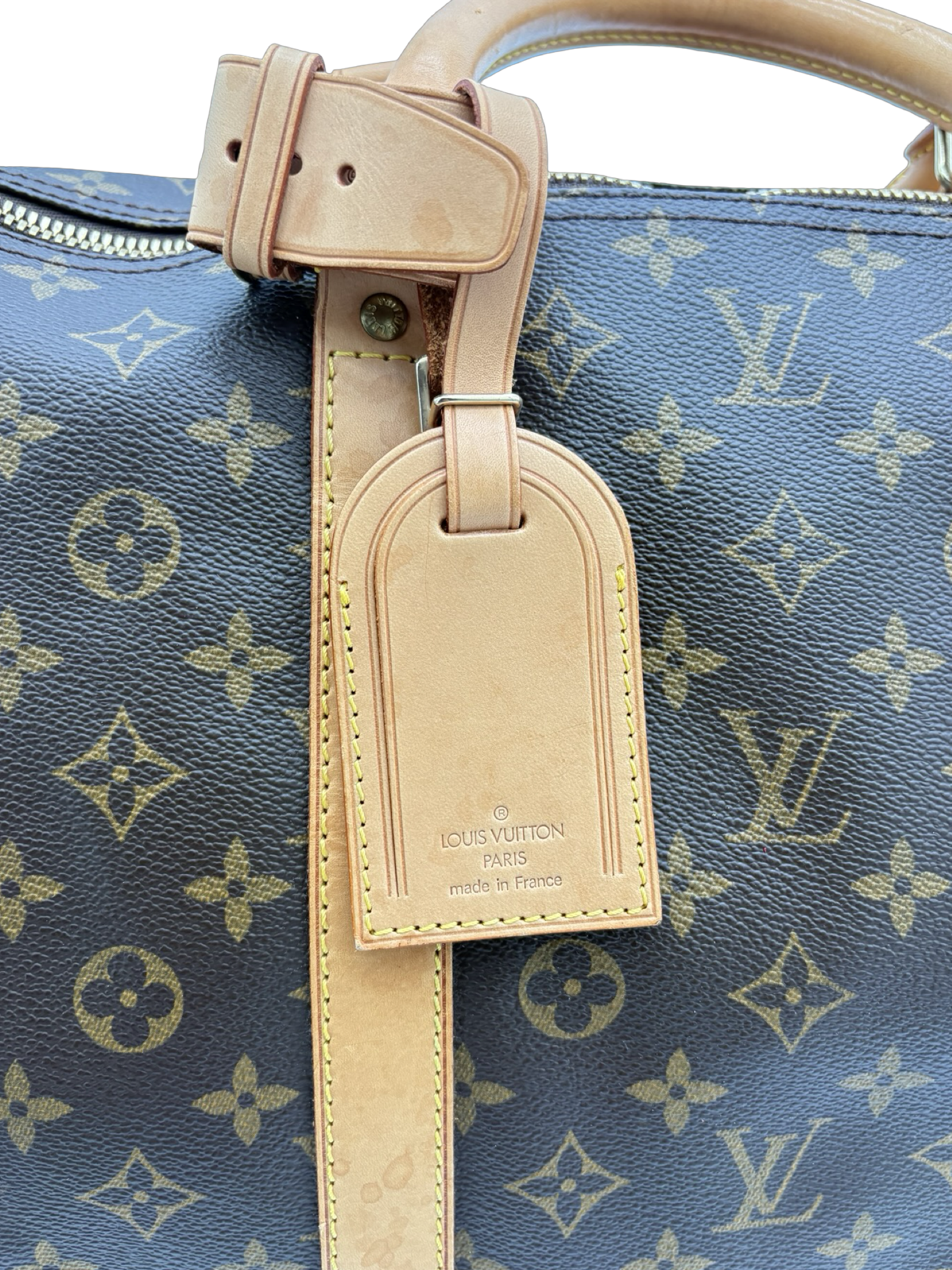 Louis Vuitton Keepall 60 Bandouliere Brown Monogram Canvas Travel Duffel Bag — image 8