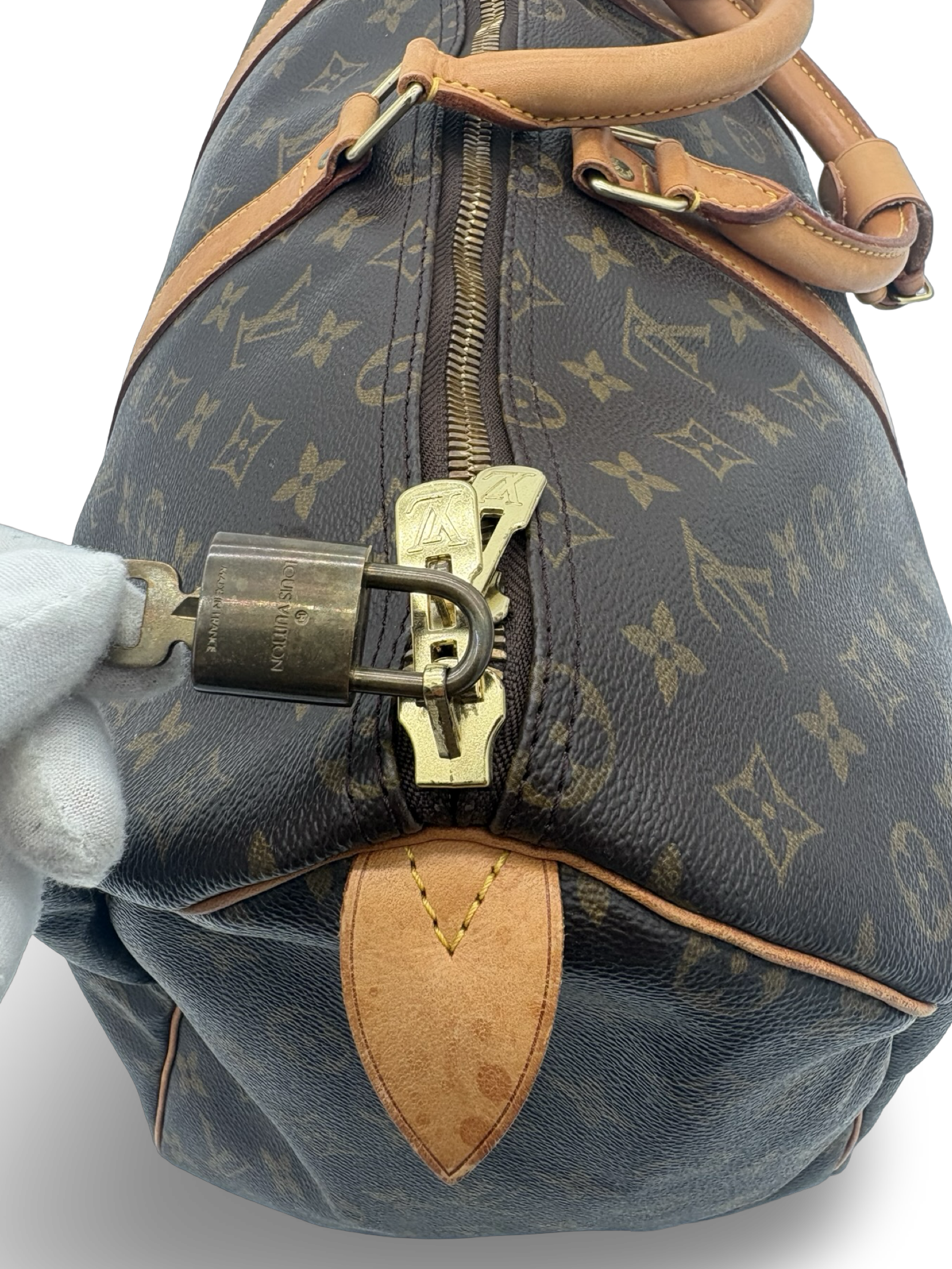 Louis Vuitton Keepall 50 Brown Monogram Canvas Travel Duffel Bag — image 9