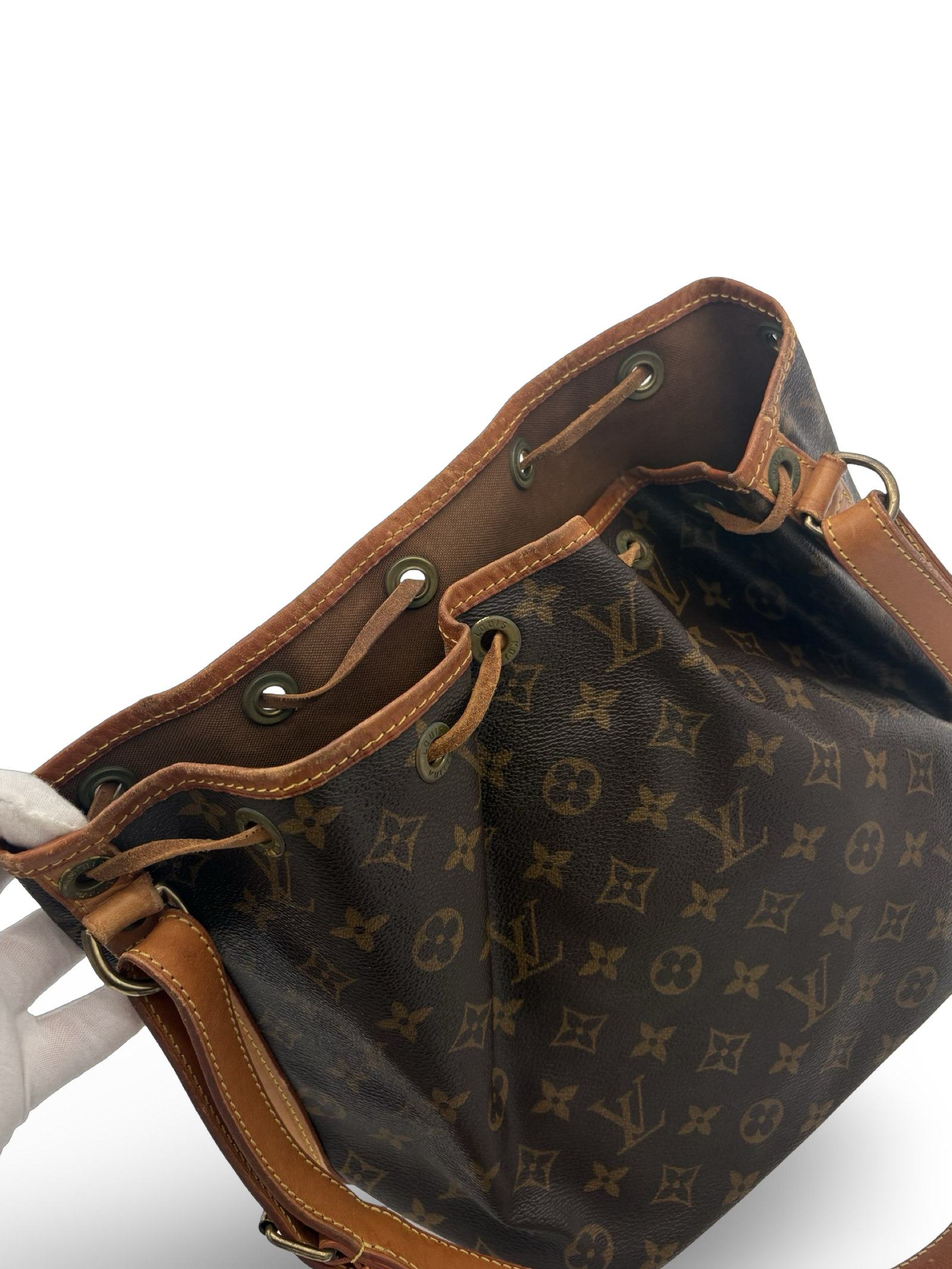 Louis Vuitton Petit Noé Drawstring Shoulder Bag Brown Monogram Canvas — image 15