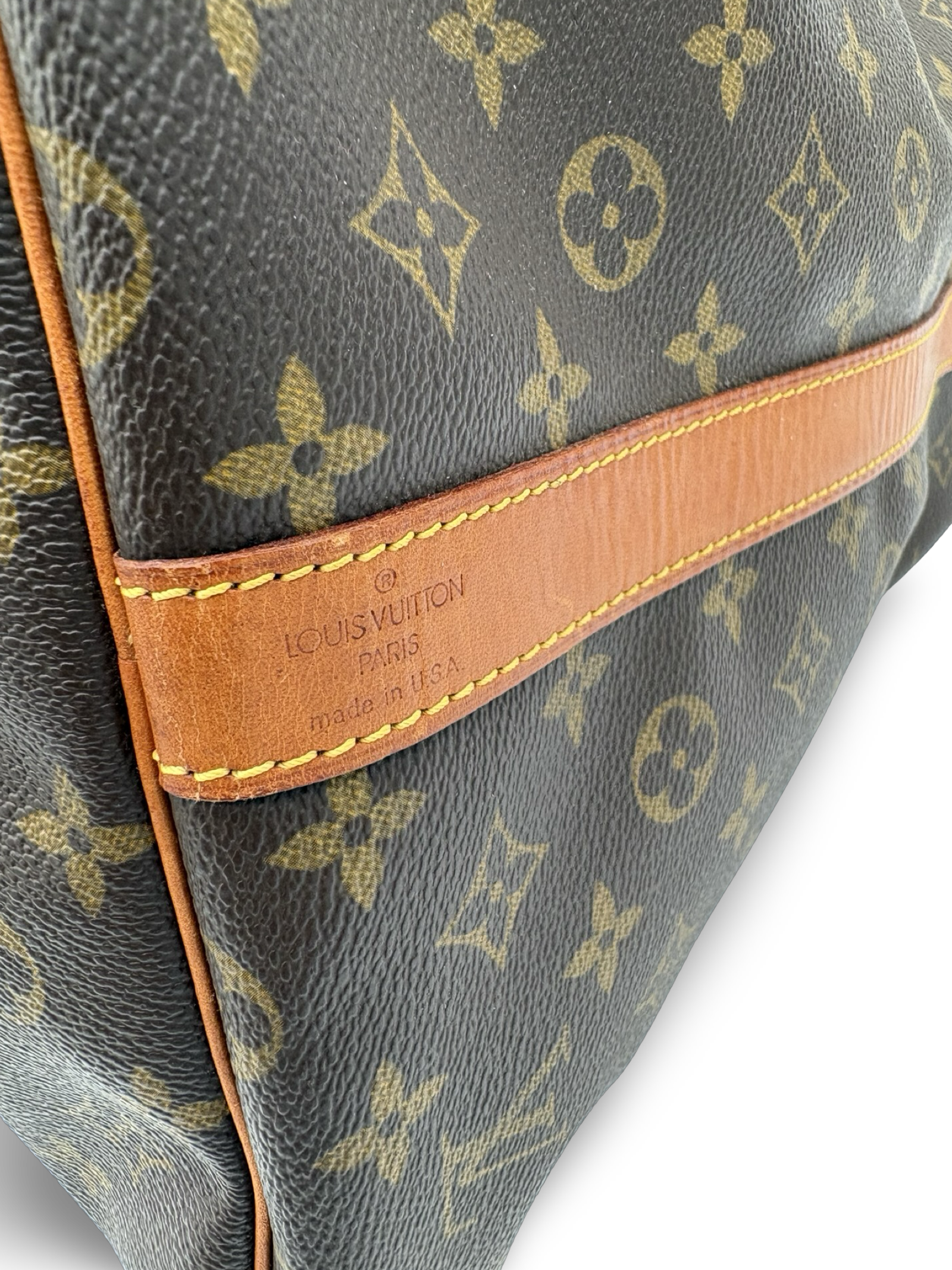 Louis Vuitton Keepall 60 Bandouliere Brown Monogram Canvas Travel Duffel Bag — image 9