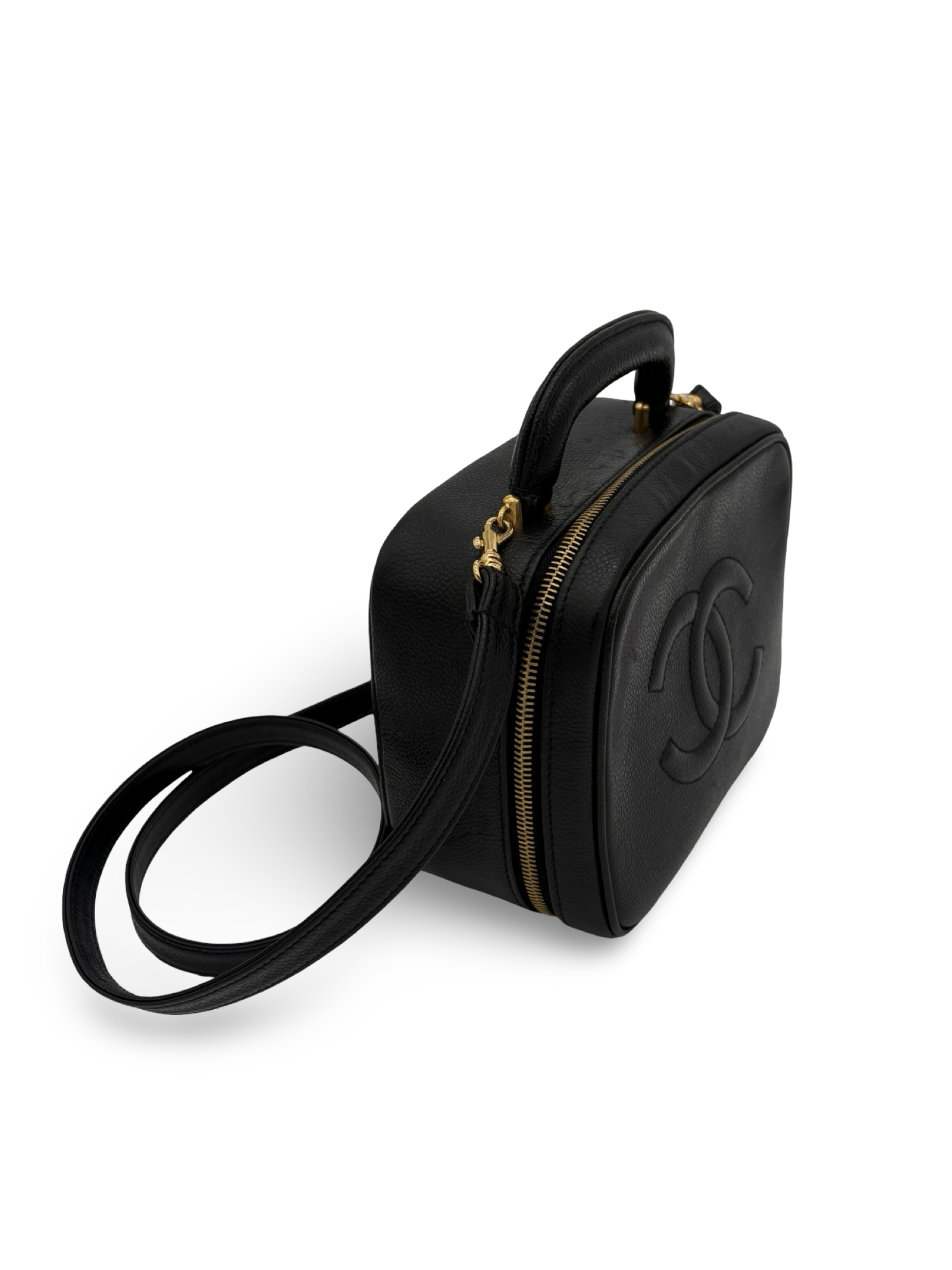 Chanel CC Black Caviar Vanity Handbag Shoulder Bag — image 6