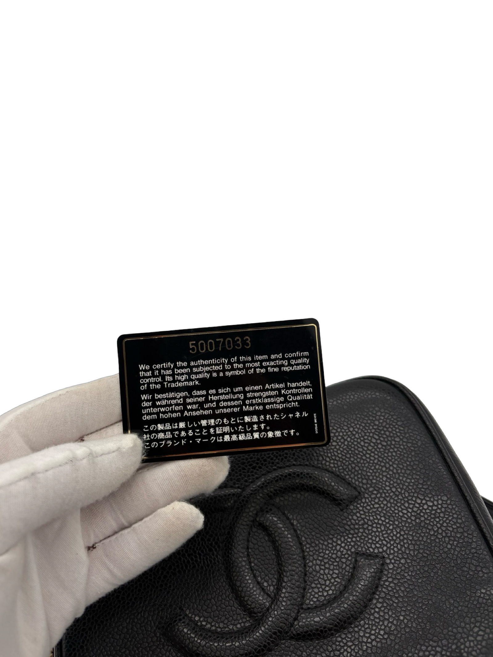 Chanel CC Black Caviar Vanity Handbag Shoulder Bag — image 25