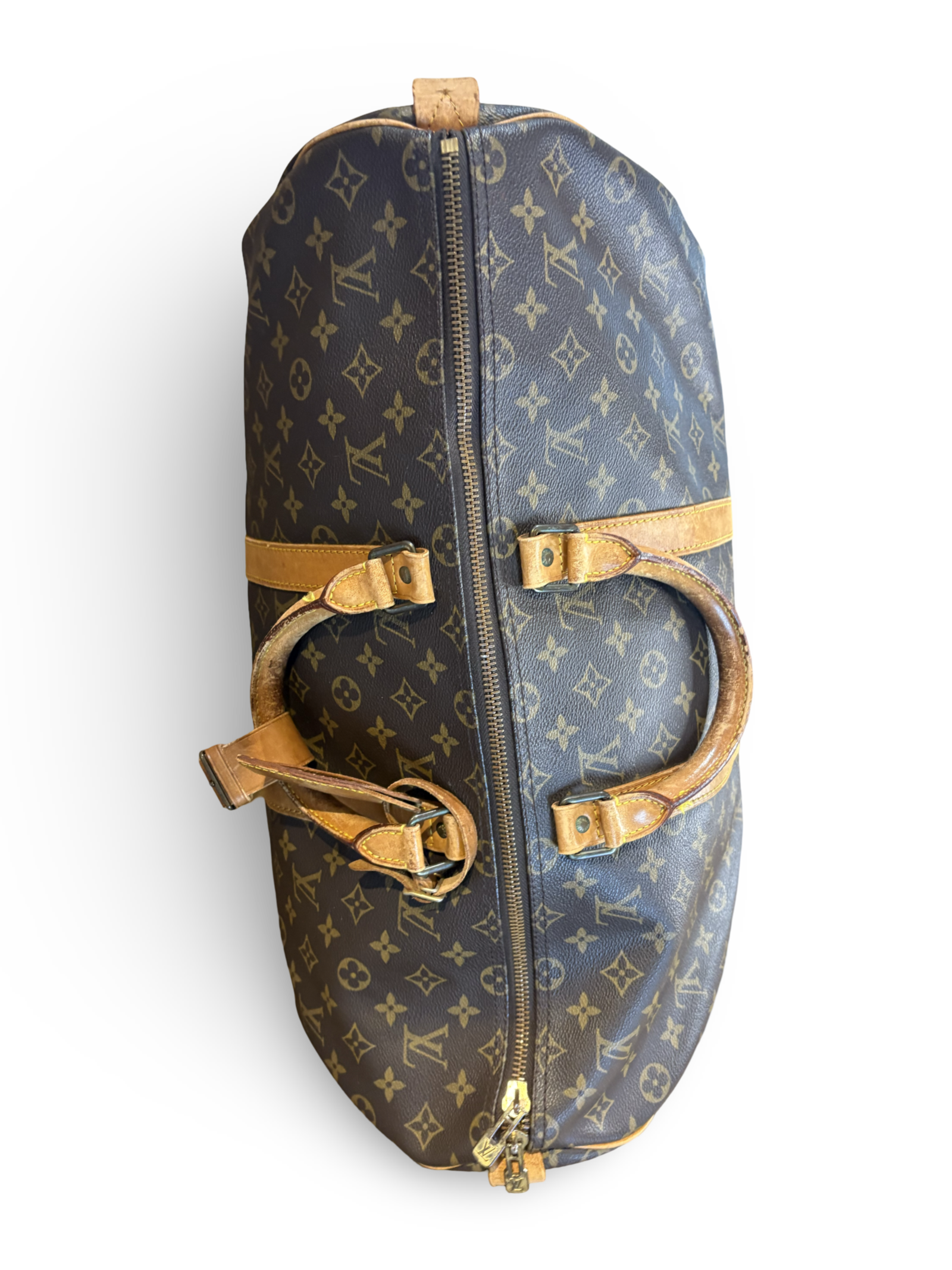 Louis Vuitton Keepall 55 Brown Monogram Canvas Travel Duffel Bag — image 13