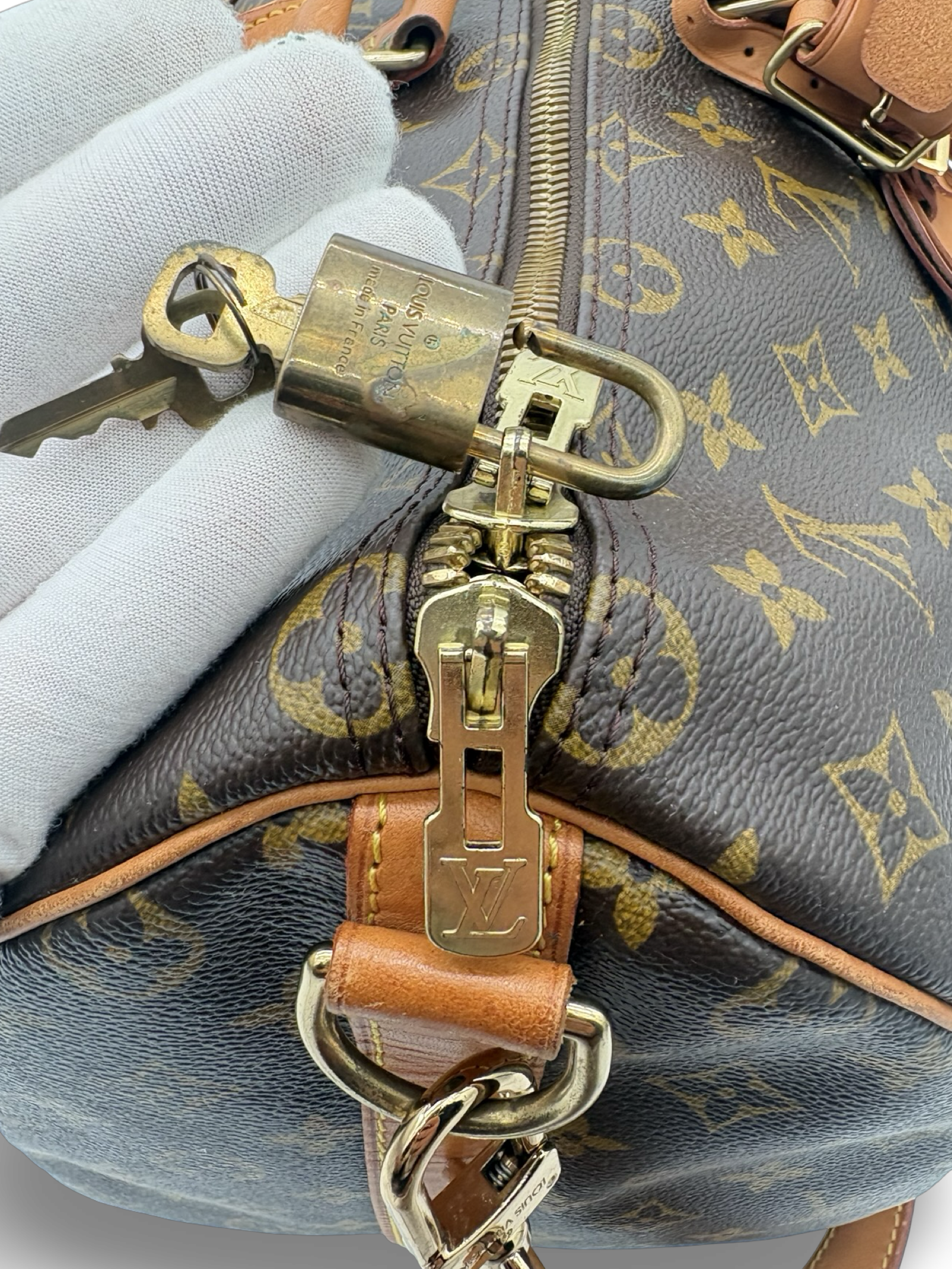 Louis Vuitton Keepall 50 Bandouliere Brown Monogram Canvas Travel Duffel Bag — image 5