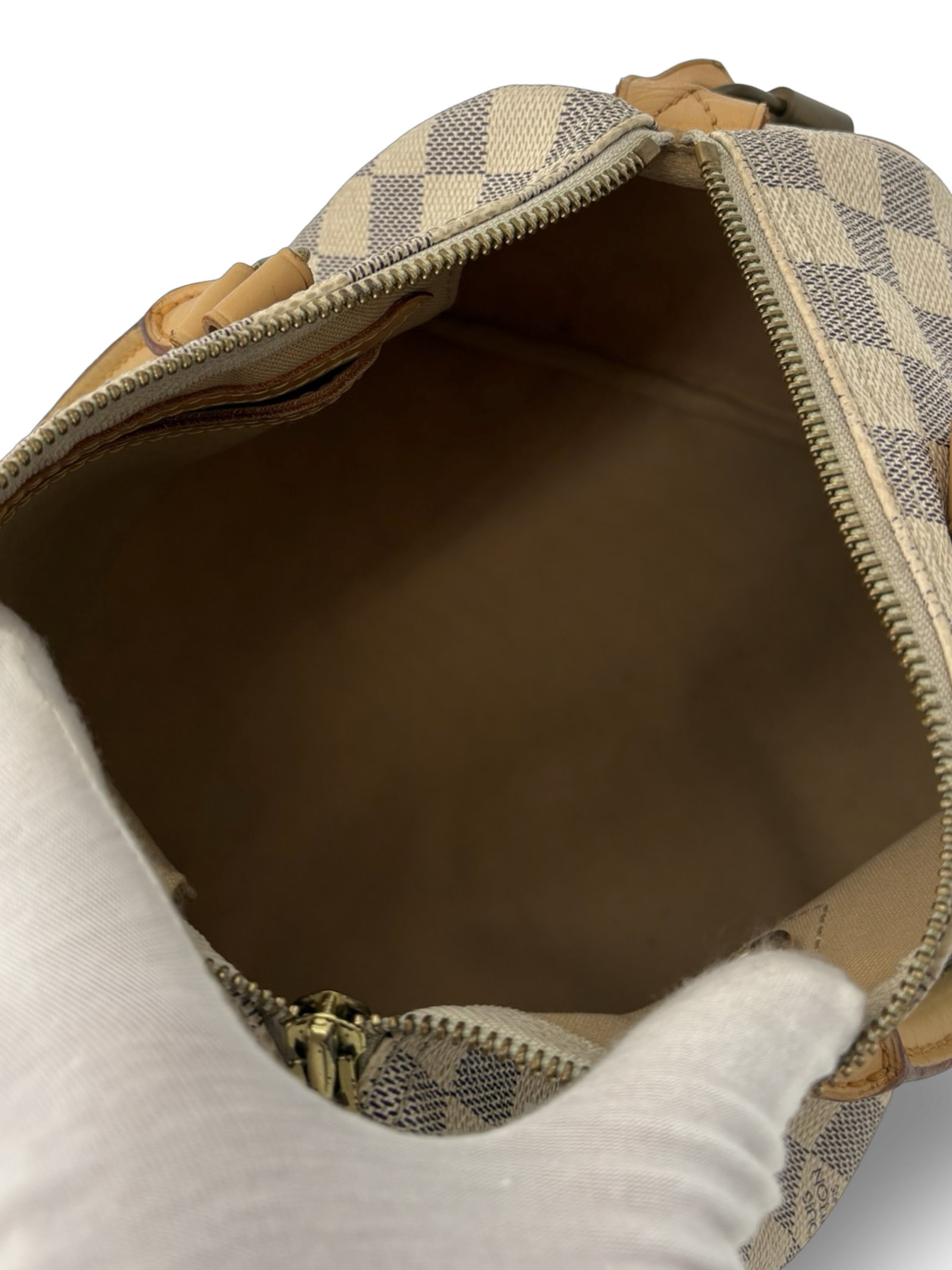 Louis Vuitton Speedy 25 Damier Azur White Monogram Canvas Bag — image 19
