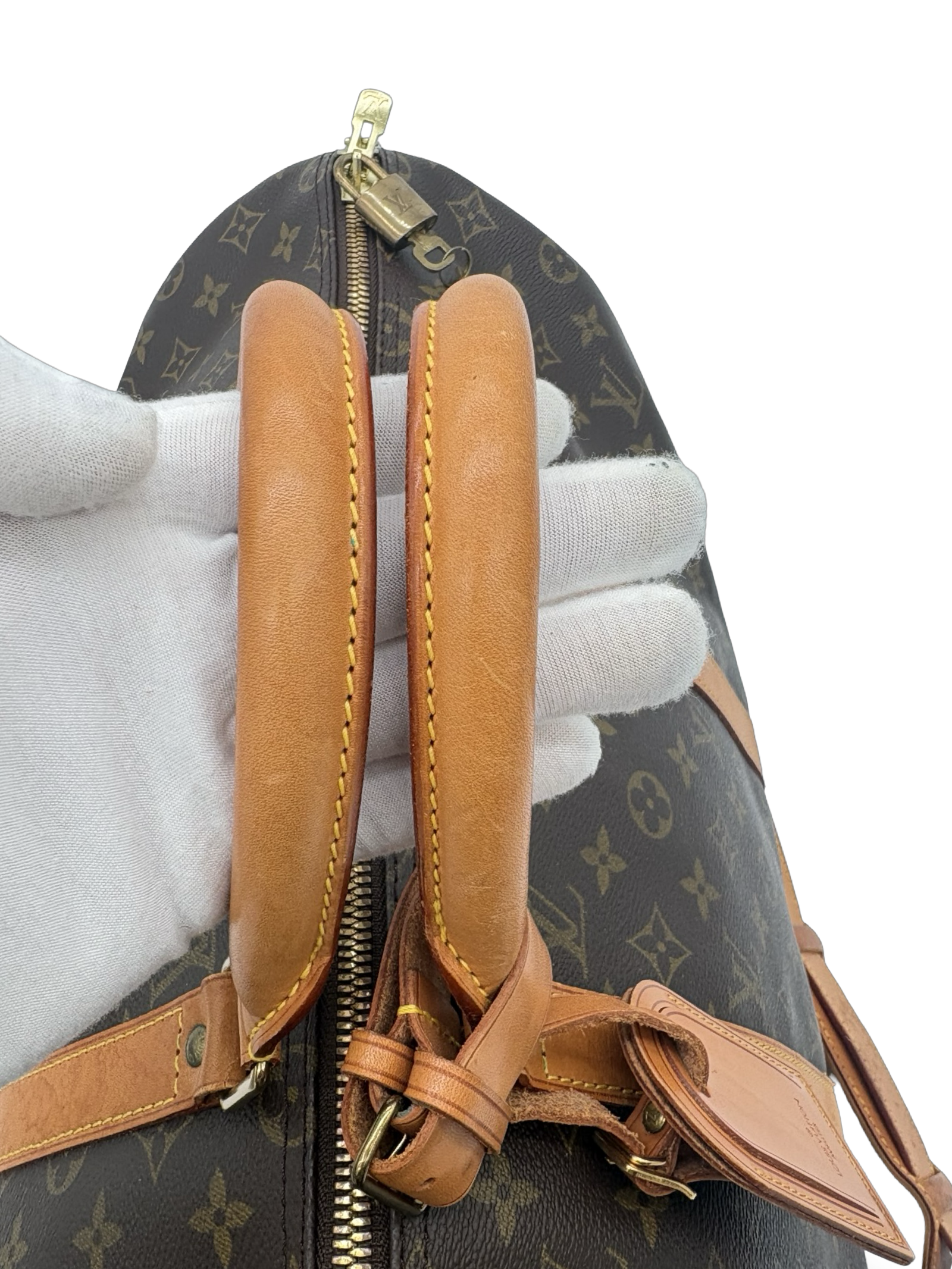 Louis Vuitton Keepall 50 Bandouliere Brown Monogram Canvas Travel Duffel Bag — image 8