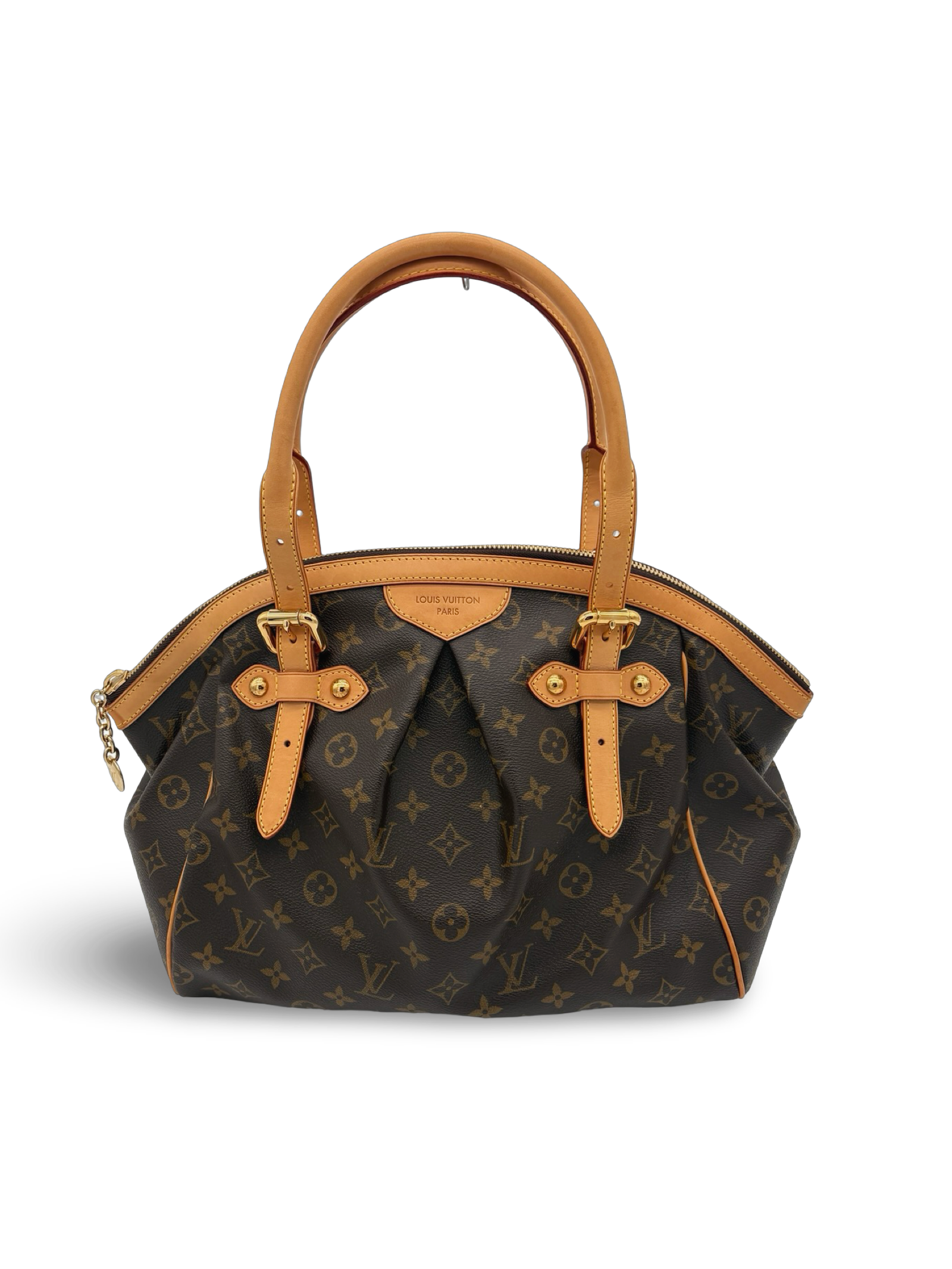 Louis Vuitton Tivoli GM Brown Monogram Canvas Tote Handbag