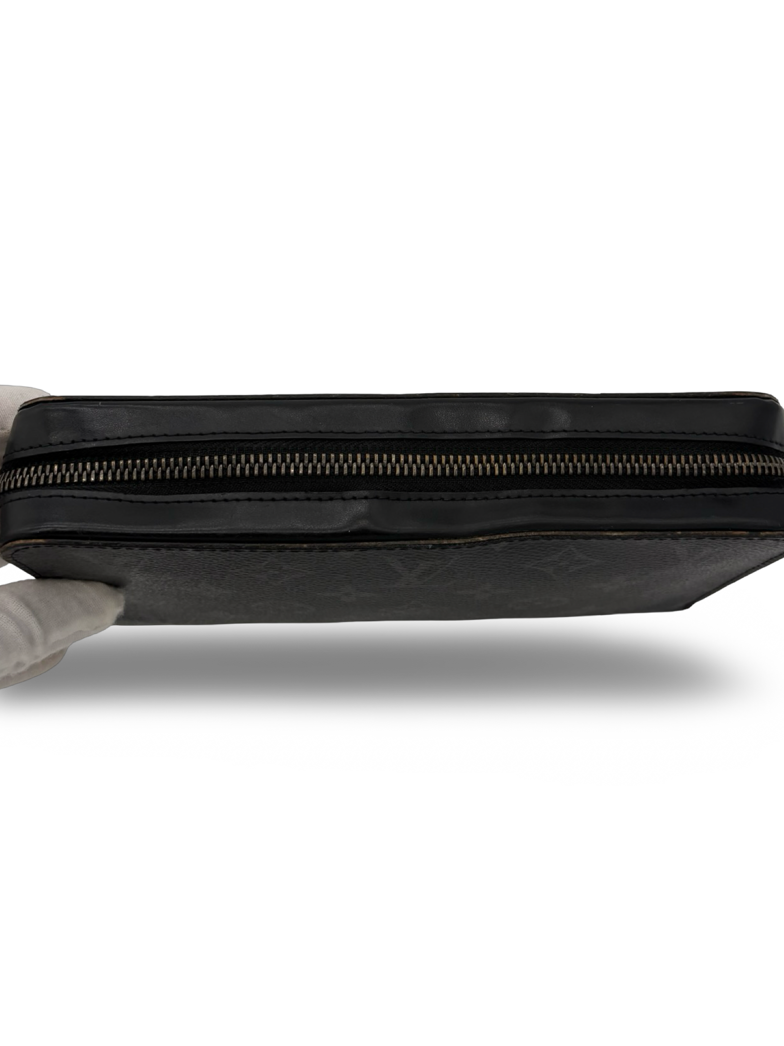 Louis Vuitton Black Damier Monogram Canvas Zippy Wallet XL — image 8