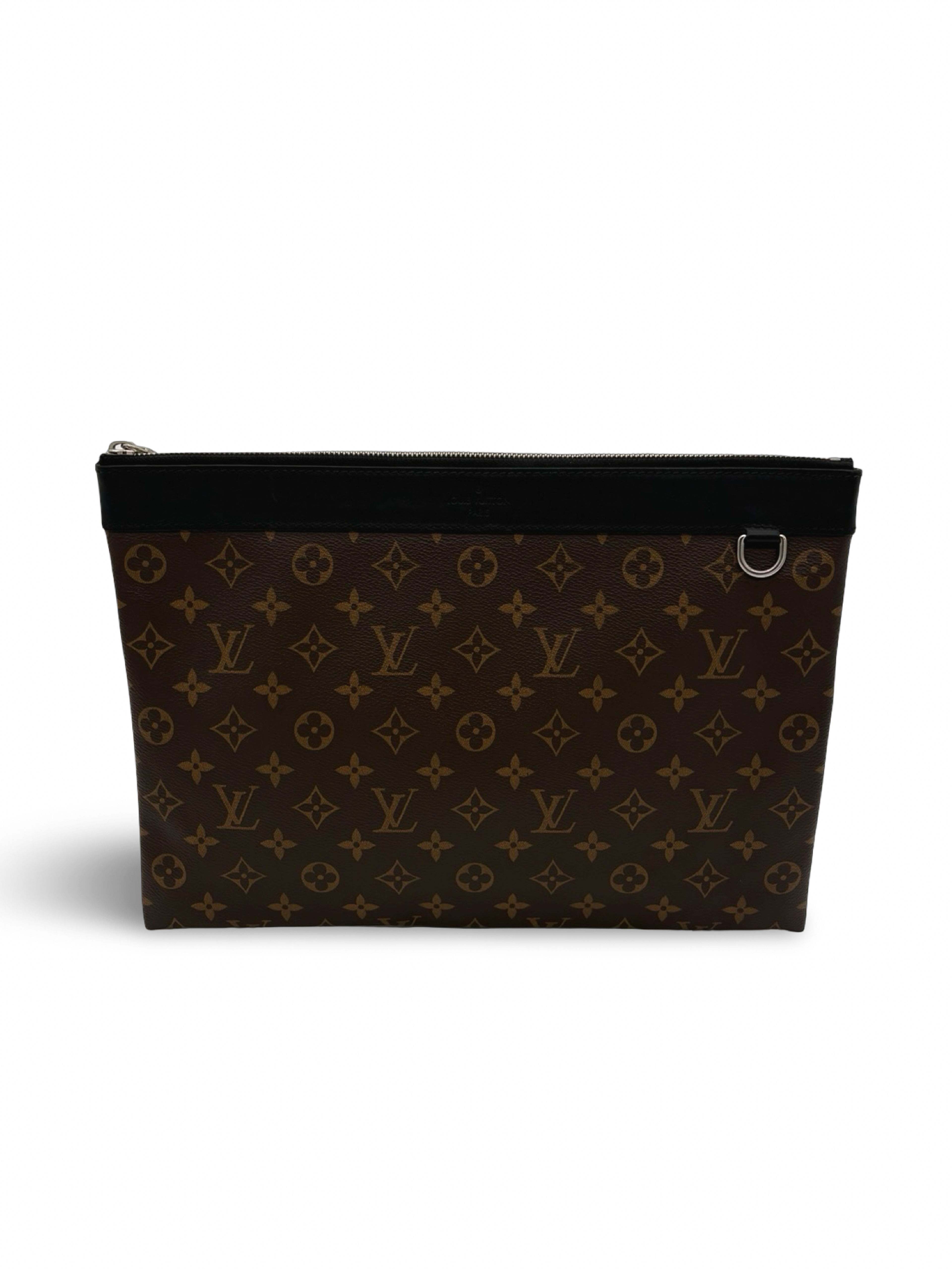 Louis Vuitton Brown Monogram Eclipse Discovery Pochette GM Clutch Bag