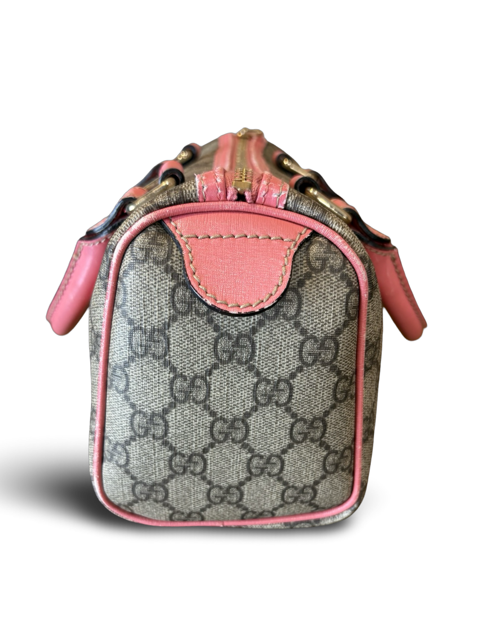 Gucci Mini Boston GG Canvas Pink Handbag — image 8