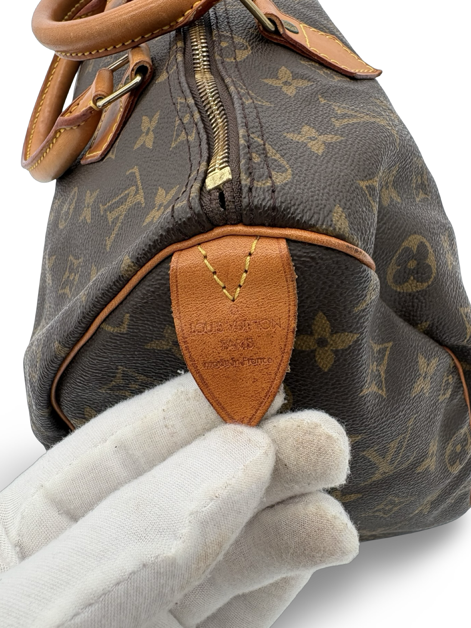 Louis Vuitton Speedy 35 Brown Monogram Canvas Handbag — image 8