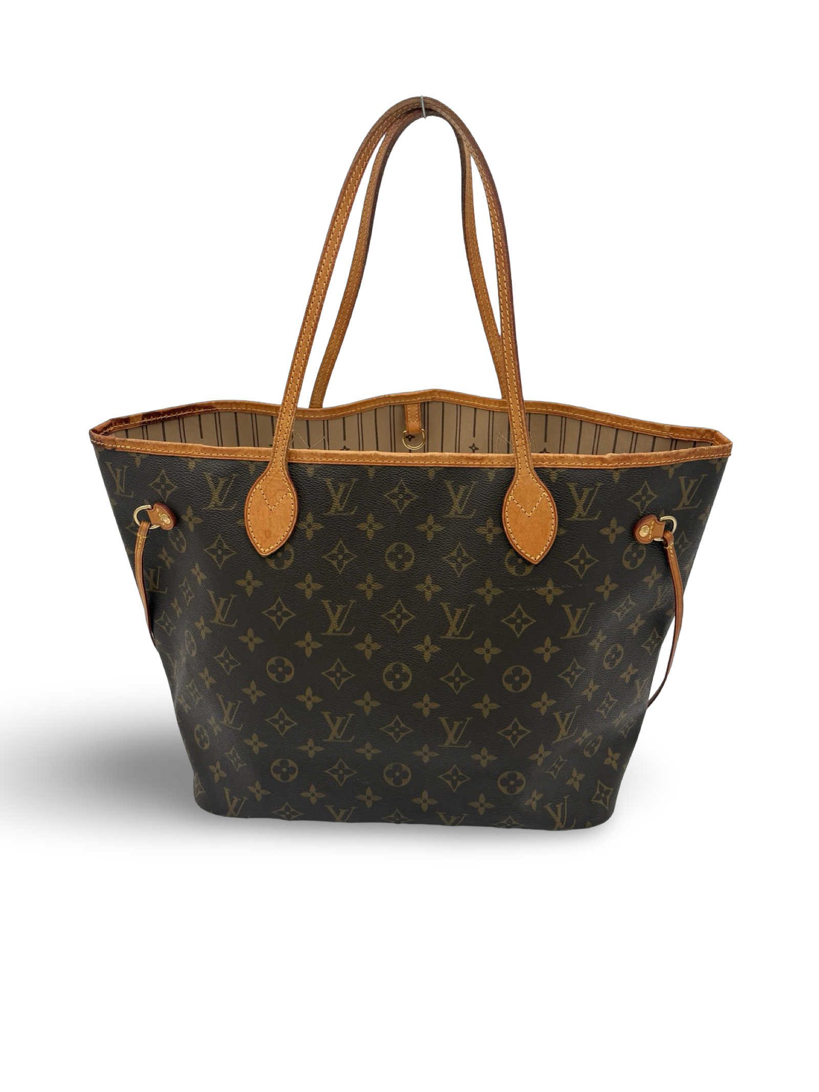 Louis Vuitton Neverfull MM Brown Monogram Canvas Tote Handbag — image 2