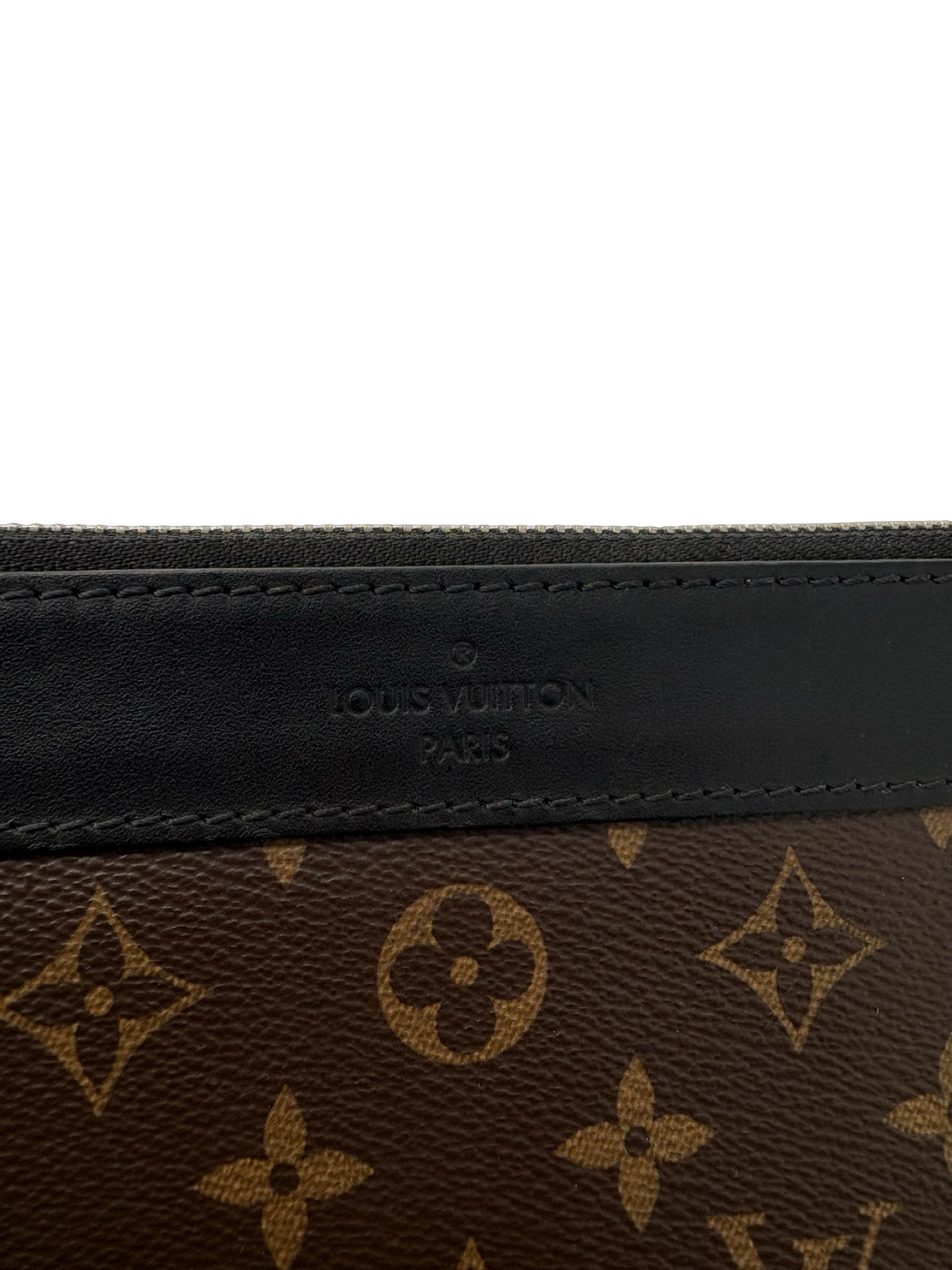 Louis Vuitton Brown Monogram Eclipse Discovery Pochette GM Clutch Bag — image 9