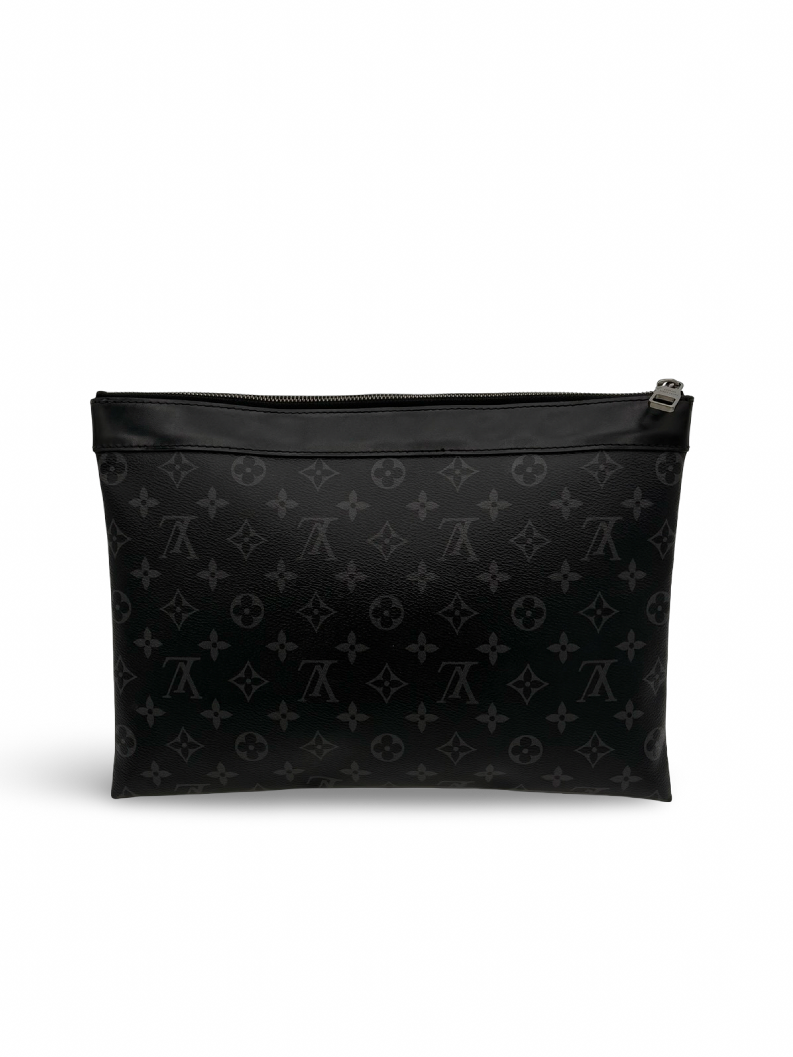 Louis Vuitton Black Monogram Eclipse Discovery Pochette GM Clutch Bag — image 2