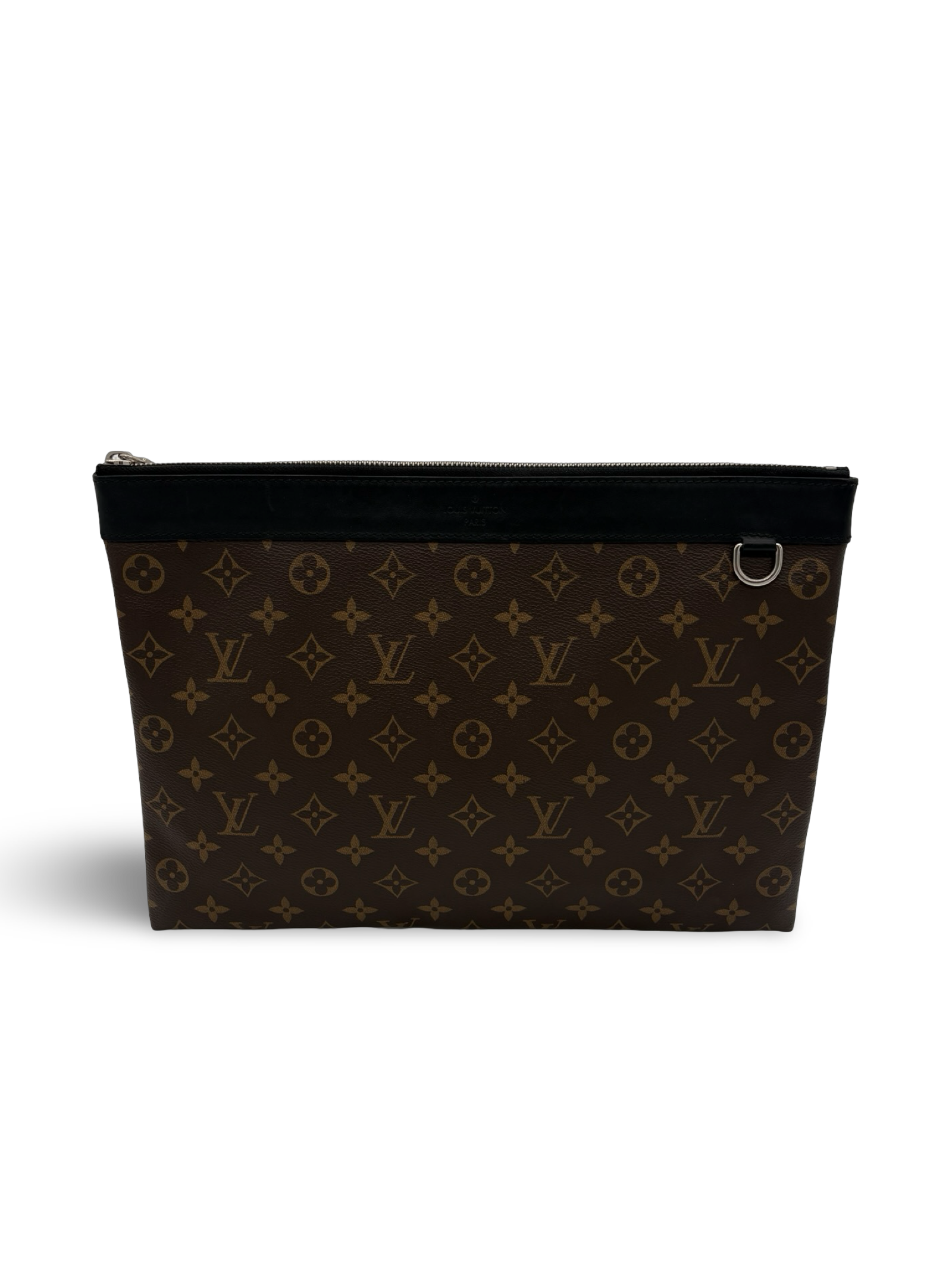 Louis Vuitton Brown Monogram Eclipse Discovery Pochette GM Clutch Bag — image 3