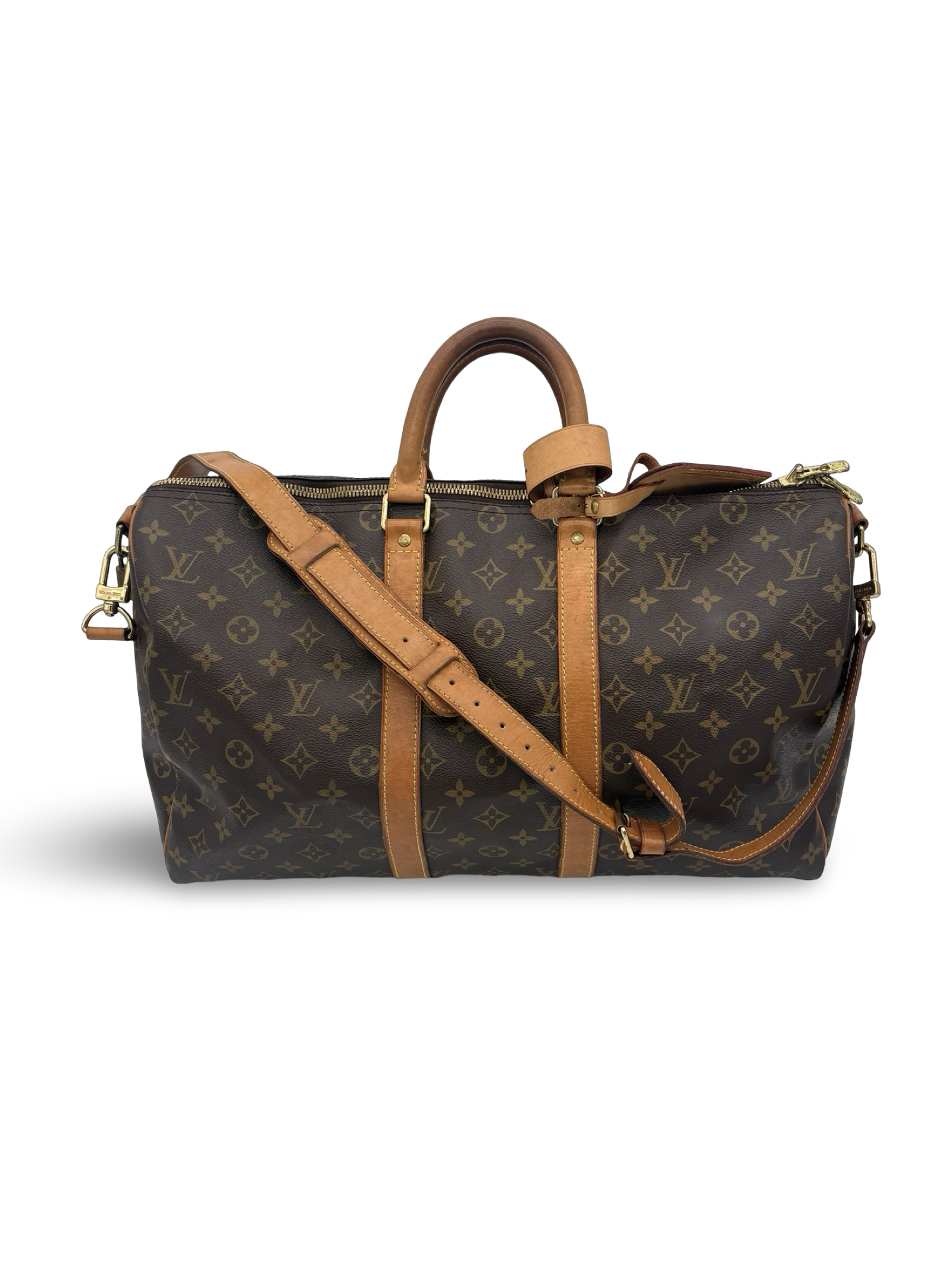 Louis Vuitton Keepall 45 Bandouliere Brown Monogram Canvas Travel Duffel Bag — image 2