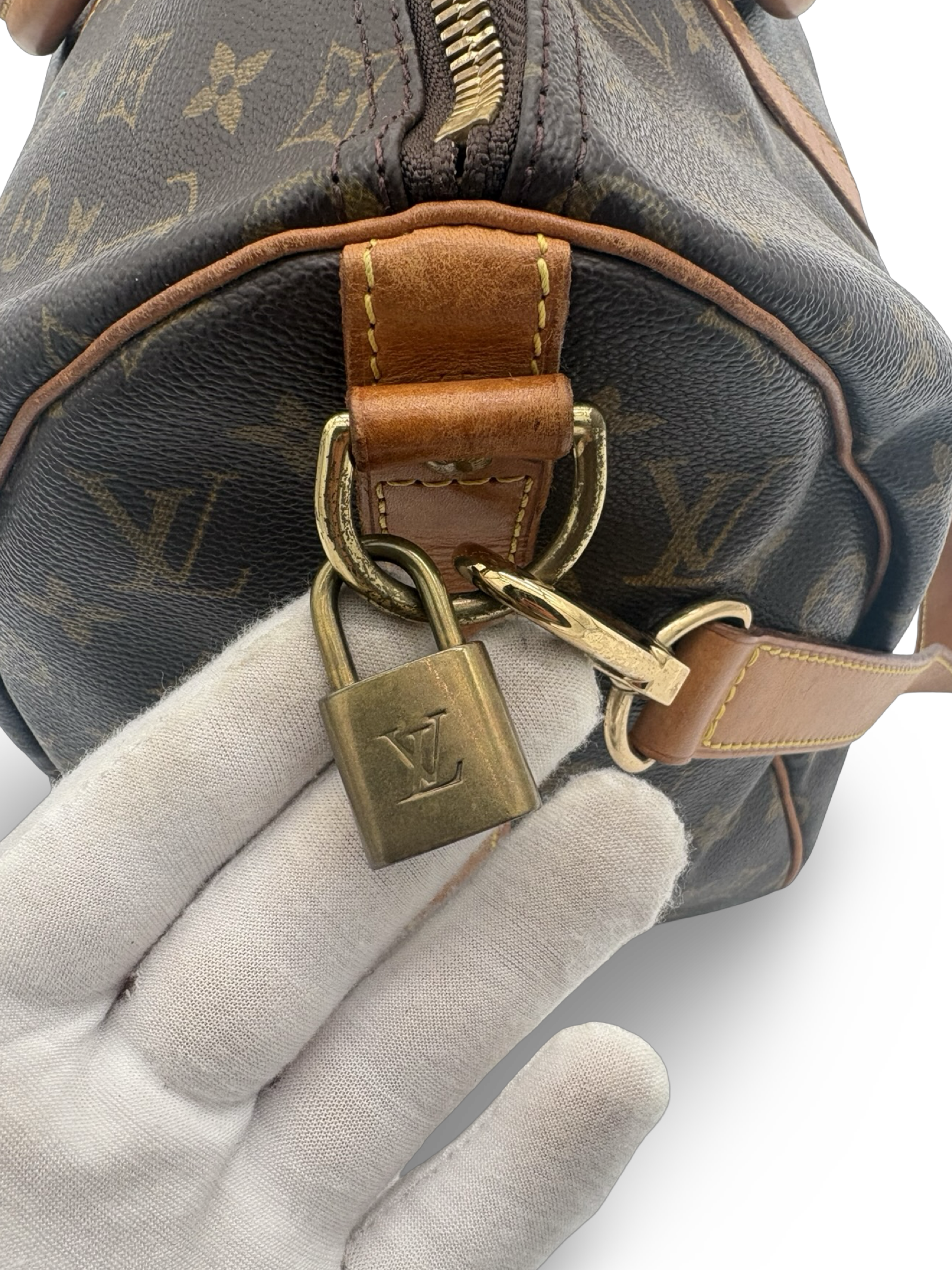 Louis Vuitton Keepall 45 Bandouliere Brown Monogram Canvas Travel Duffel Bag — image 7