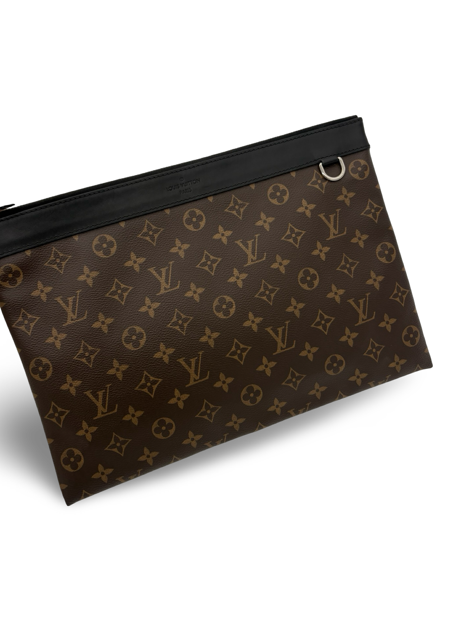 Louis Vuitton Brown Monogram Eclipse Discovery Pochette GM Clutch Bag — image 6