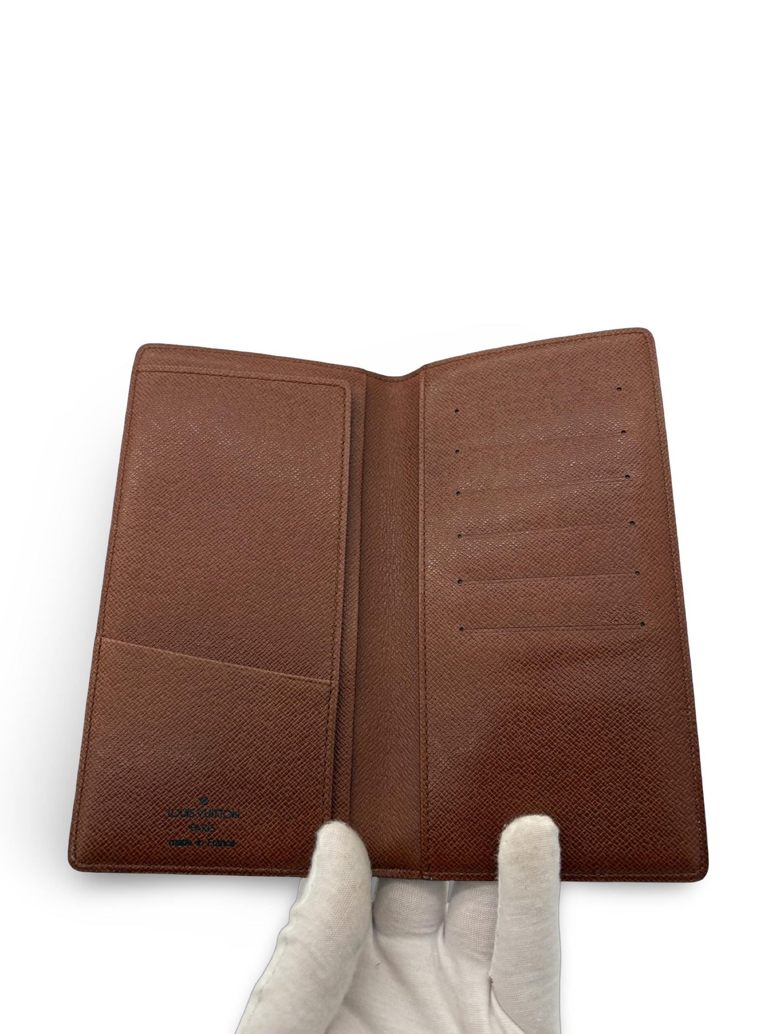 Louis Vuitton Checkbook Wallet Brown Monogram Canvas — image 7