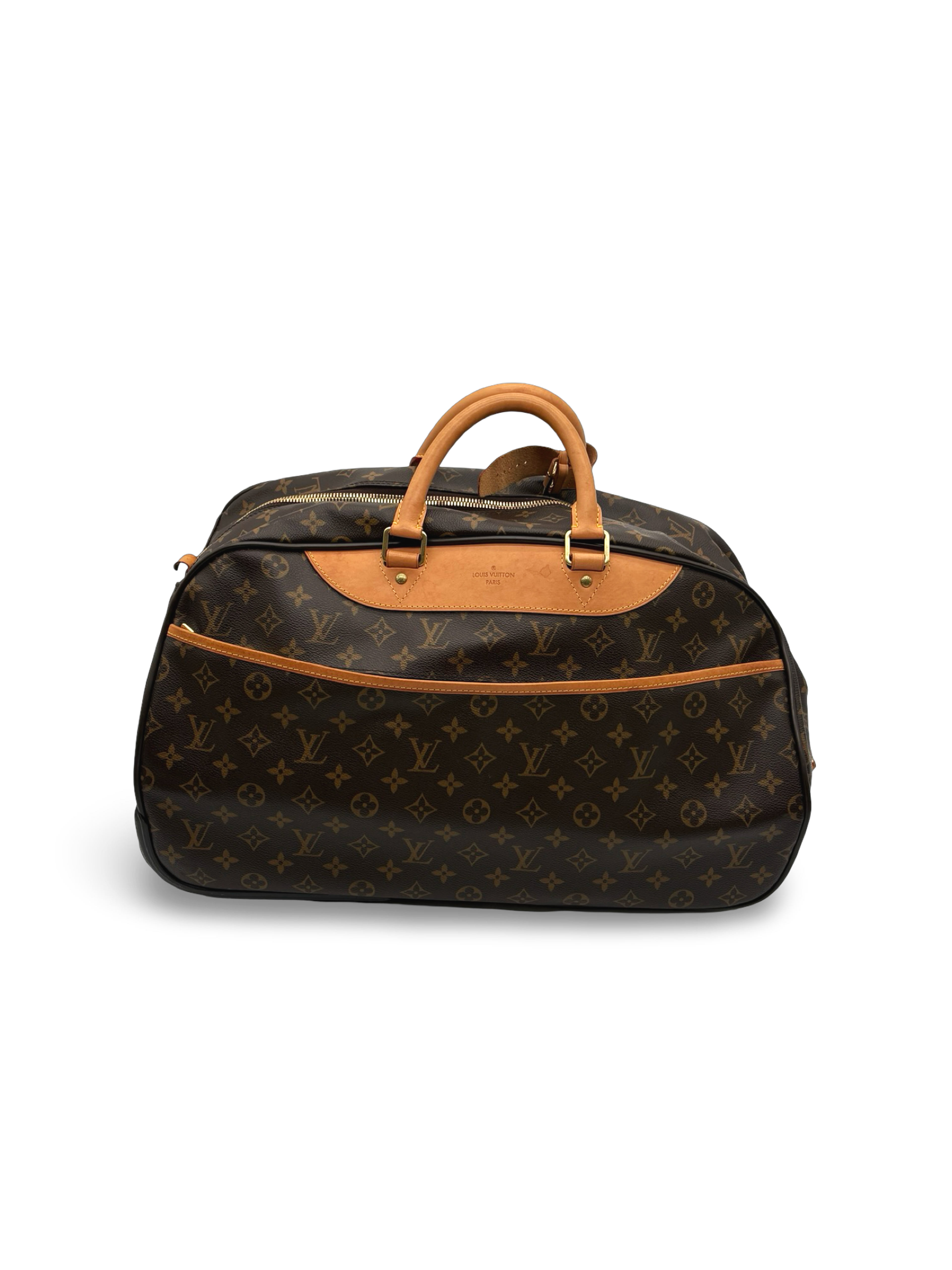 Louis Vuitton Eole 50 Travel Rolling Suitcase Duffel Brown Monogram Canvas Bag