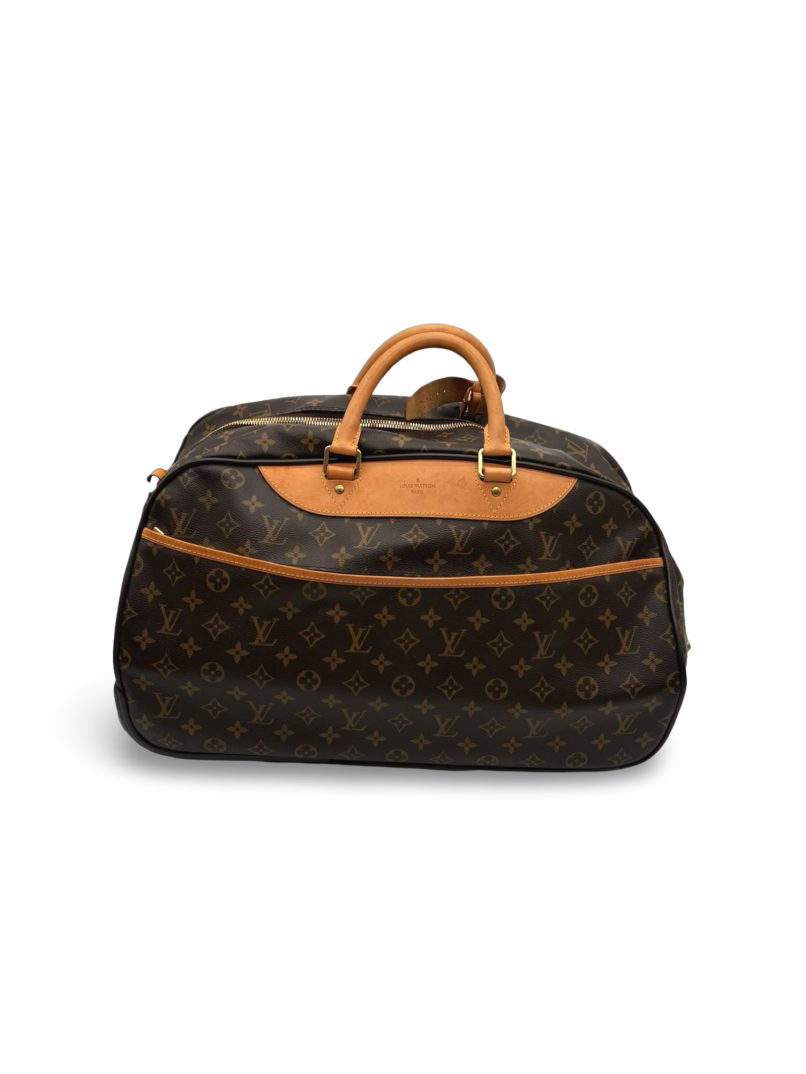 Louis Vuitton Eole 50 Travel Rolling Suitcase Duffel Brown Monogram Canvas Bag