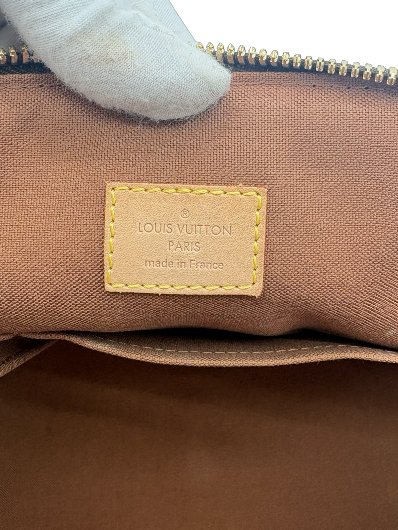 Louis Vuitton Tivoli GM Brown Monogram Canvas Tote Handbag — image 14