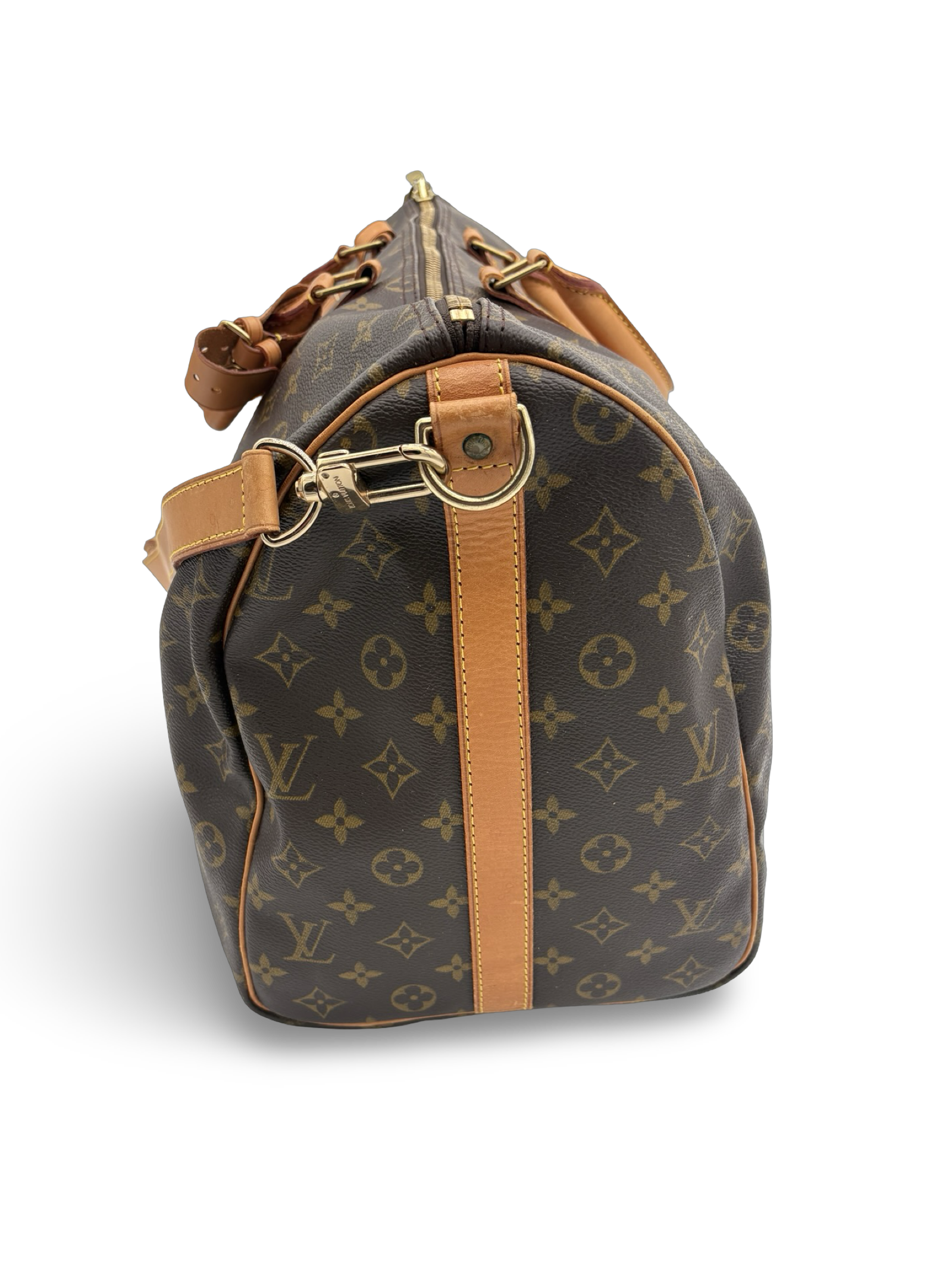 Louis Vuitton Keepall 50 Bandouliere Brown Monogram Canvas Travel Duffel Bag — image 3