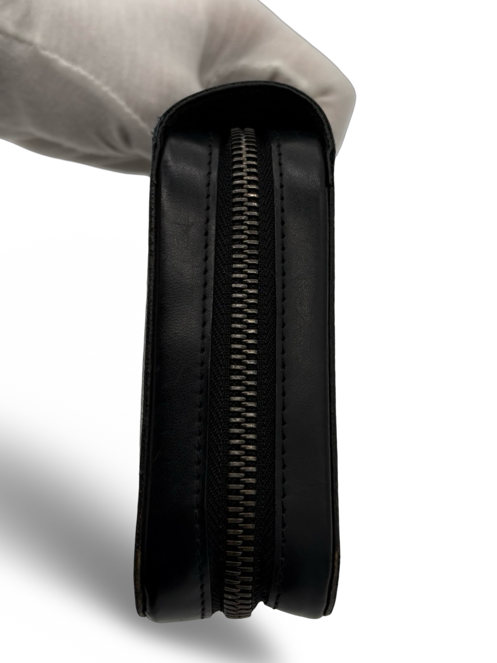 Louis Vuitton Black Damier Monogram Canvas Zippy Wallet XL — image 4