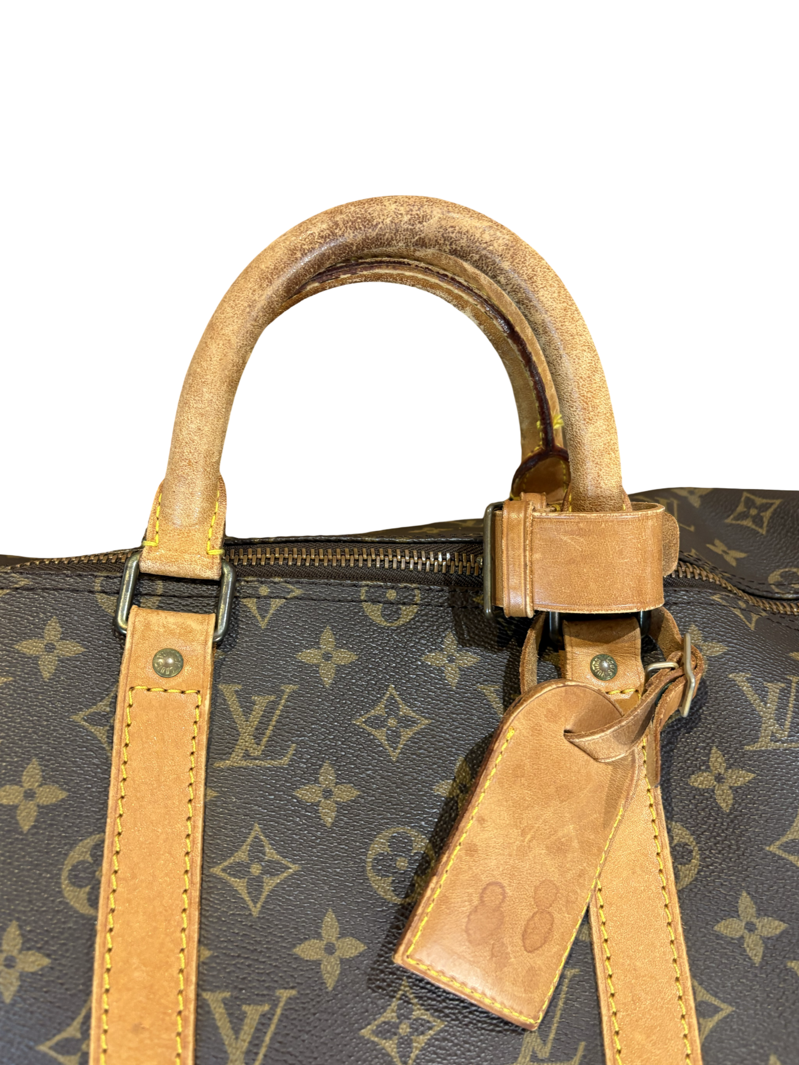 Louis Vuitton Keepall 55 Brown Monogram Canvas Travel Duffel Bag — image 5