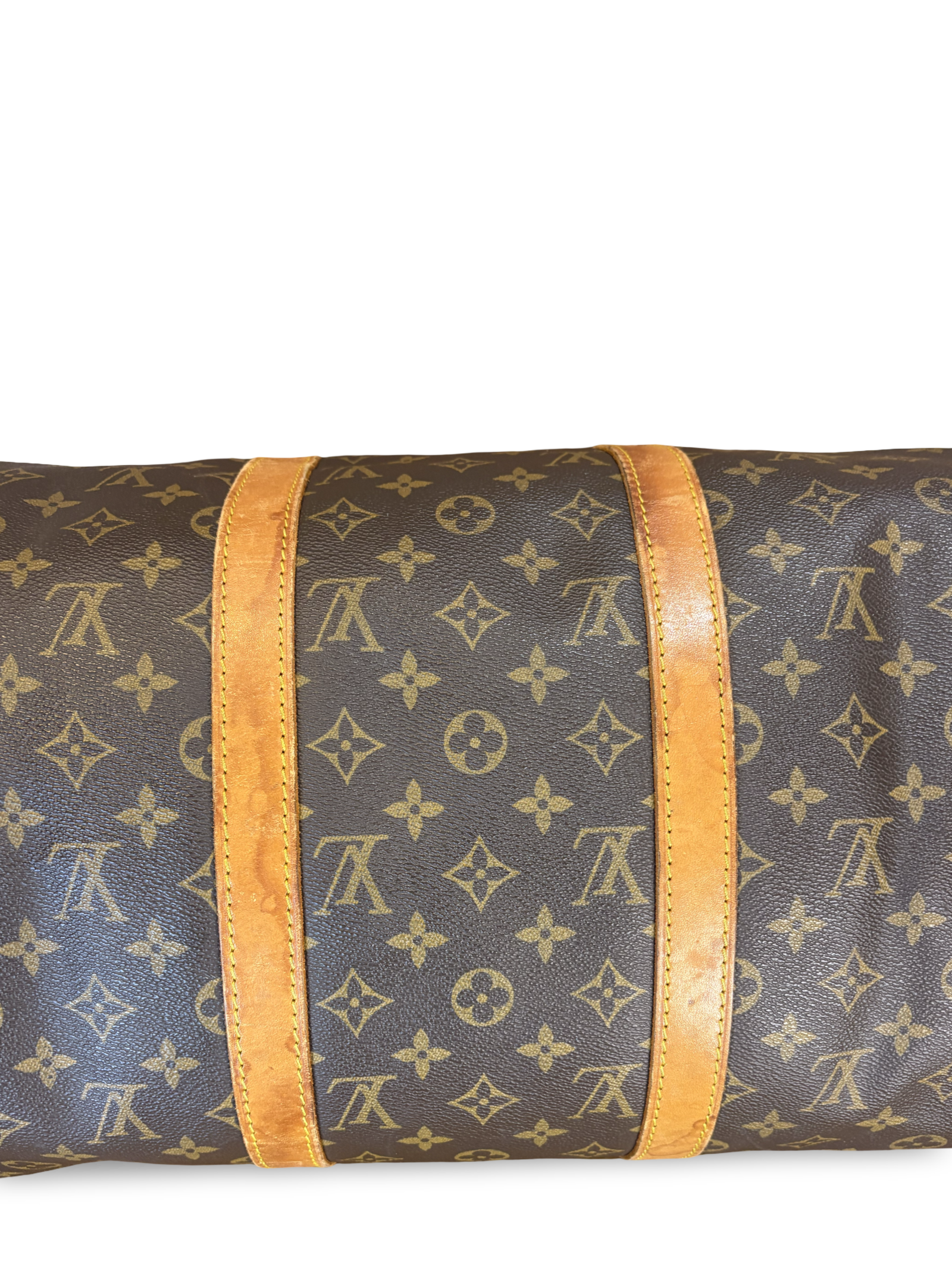Louis Vuitton Keepall 55 Brown Monogram Canvas Travel Duffel Bag — image 10
