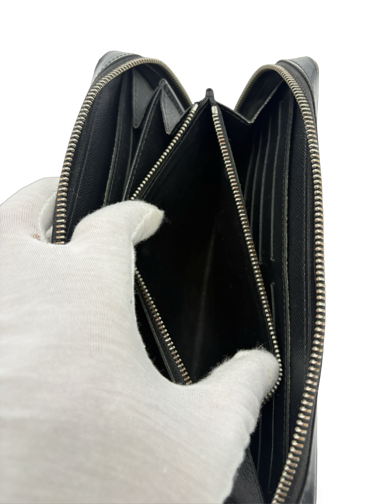 Louis Vuitton Black Damier Monogram Canvas Zippy Wallet XL — image 18
