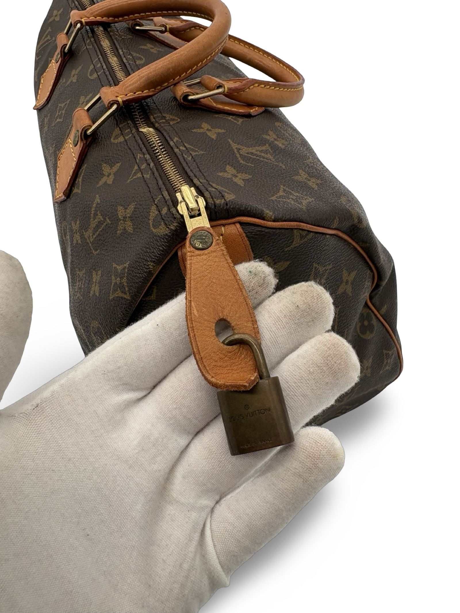Louis Vuitton Speedy 35 Brown Monogram Canvas Handbag — image 10