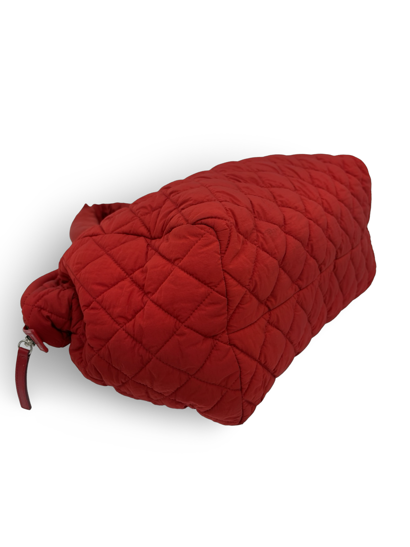 Chanel Red Medium Quilted Nylon Coco Cocoon Tote Handbag — image 9