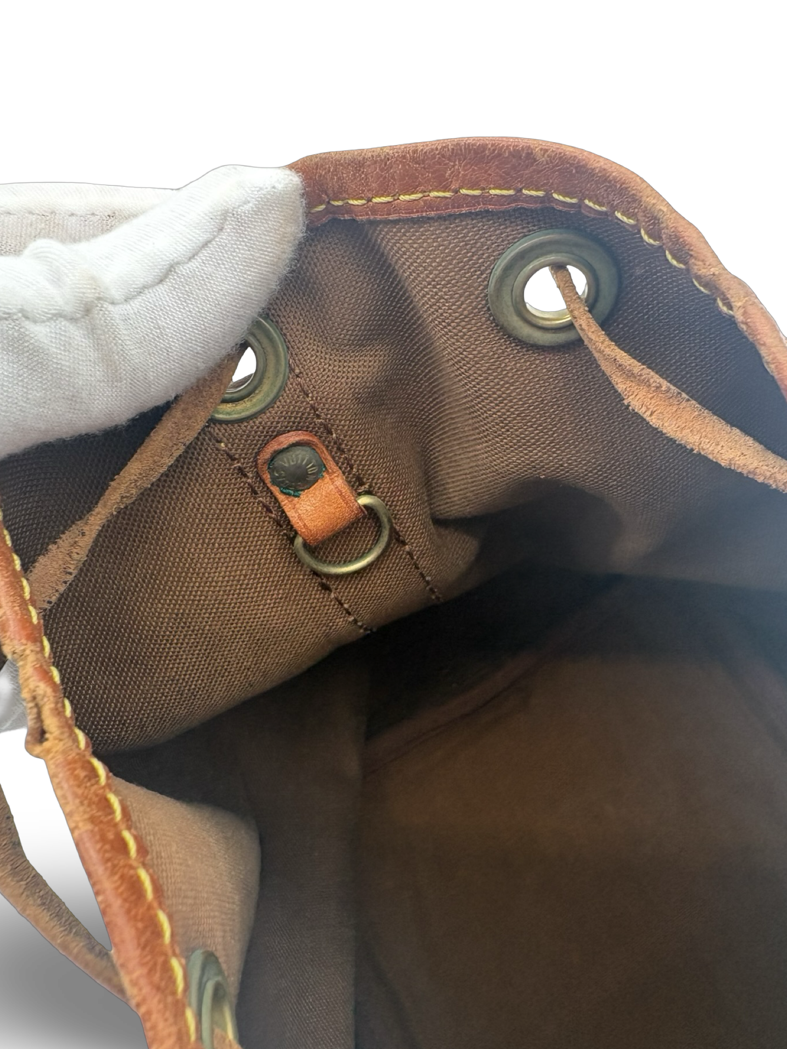 Louis Vuitton Petit Noé Drawstring Shoulder Bag Brown Monogram Canvas — image 19