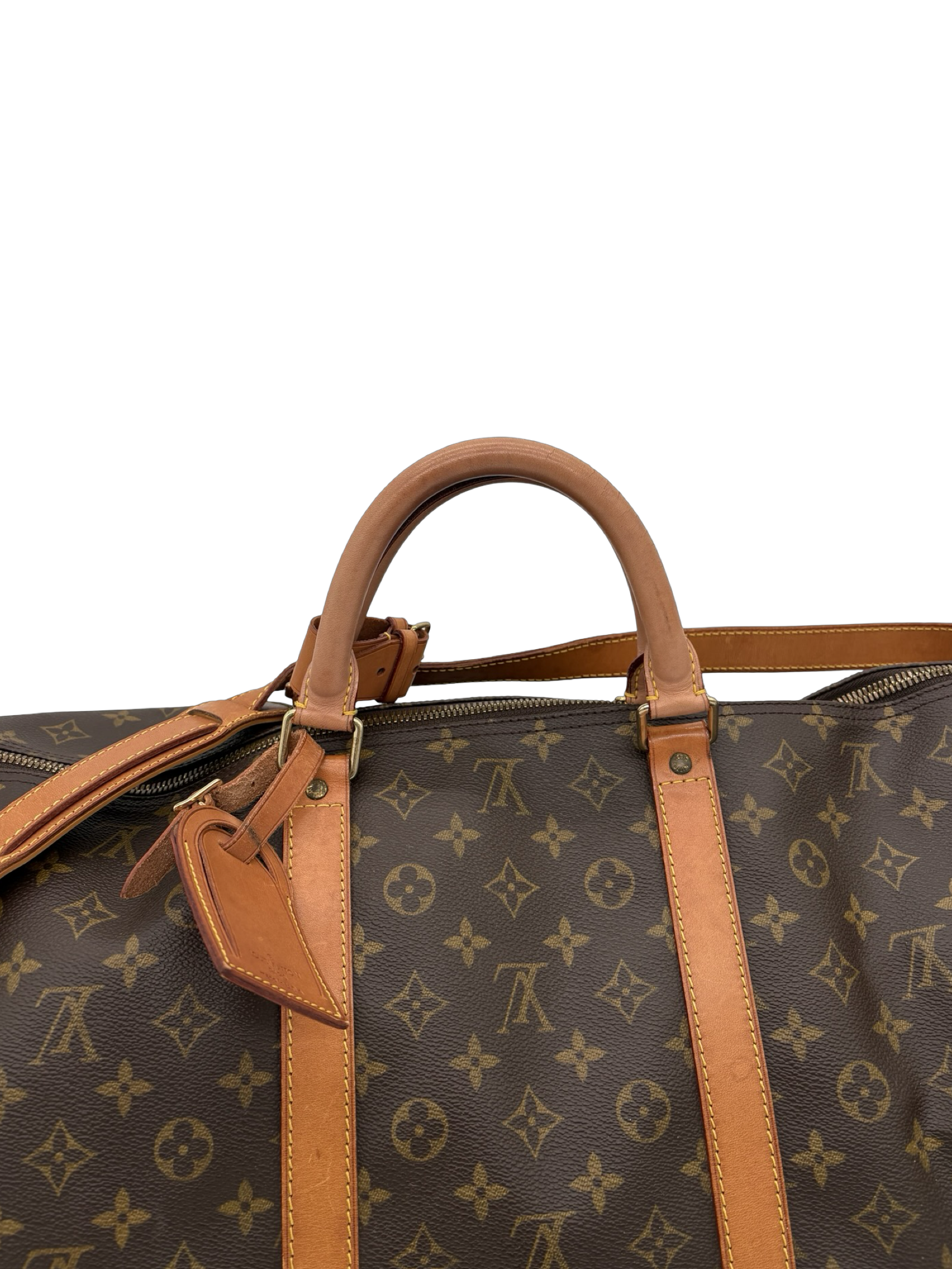 Louis Vuitton Keepall 60 Bandouliere Brown Monogram Canvas Travel Duffel Bag — image 2