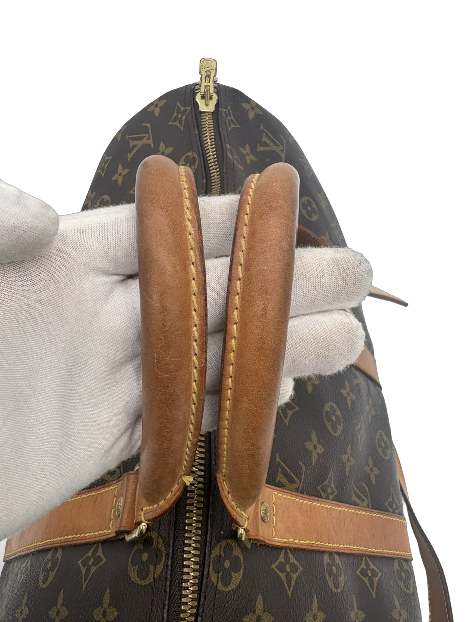 Louis Vuitton Keepall 45 Bandouliere Brown Monogram Canvas Travel Duffel Bag — image 8