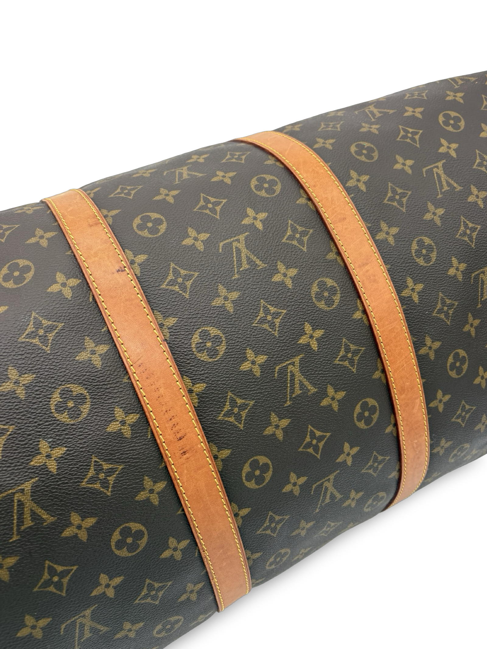 Louis Vuitton Keepall 60 Bandouliere Brown Monogram Canvas Travel Duffel Bag — image 10
