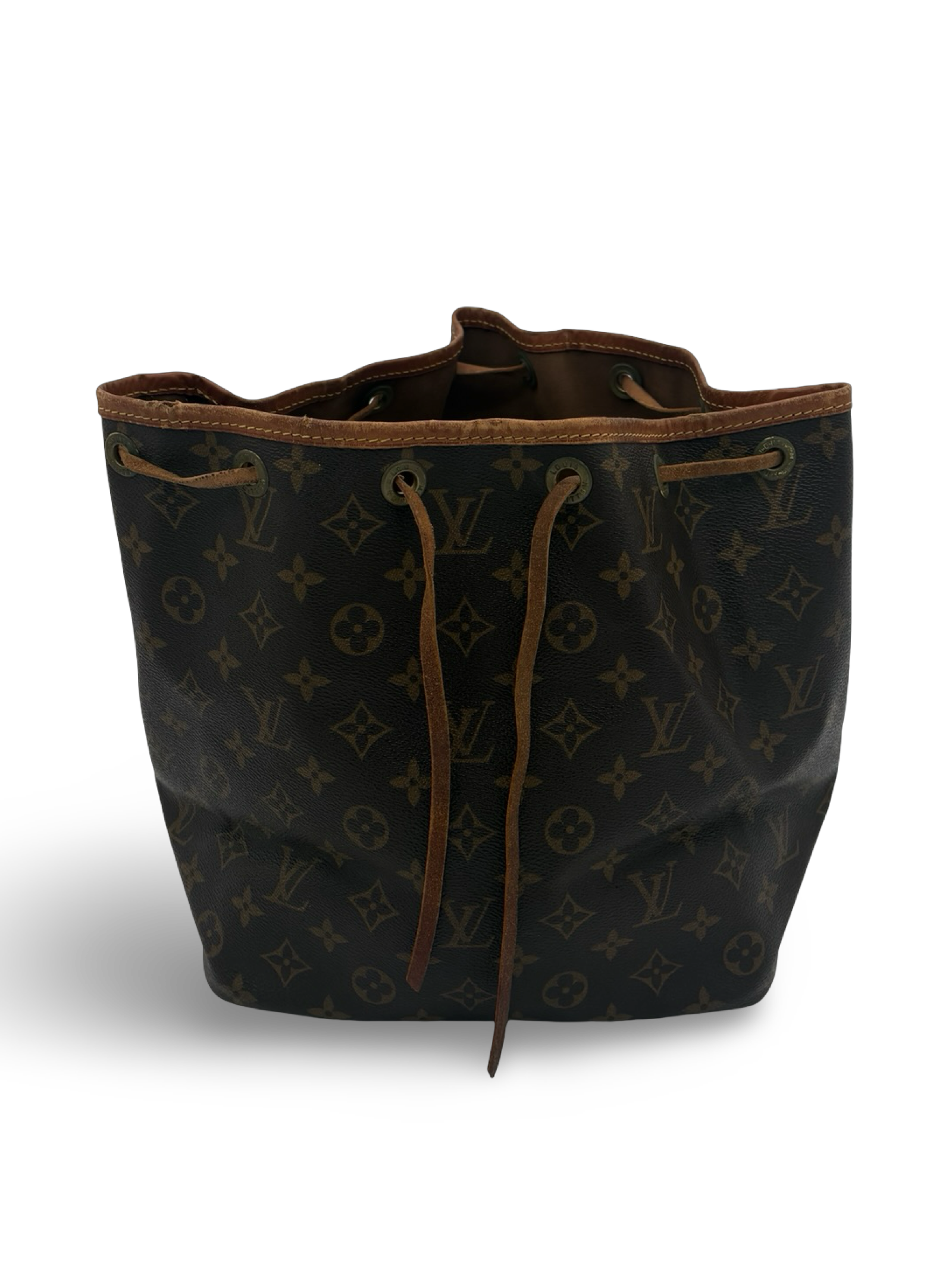 Louis Vuitton Petit Noé Drawstring Shoulder Bag Brown Monogram Canvas — image 6